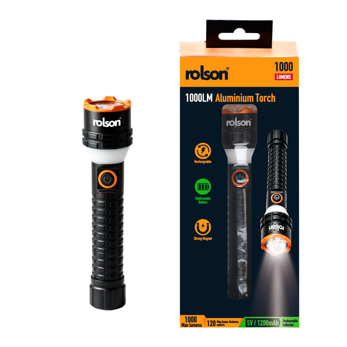 PRE-ORDER: 1000LM Aluminium Torch