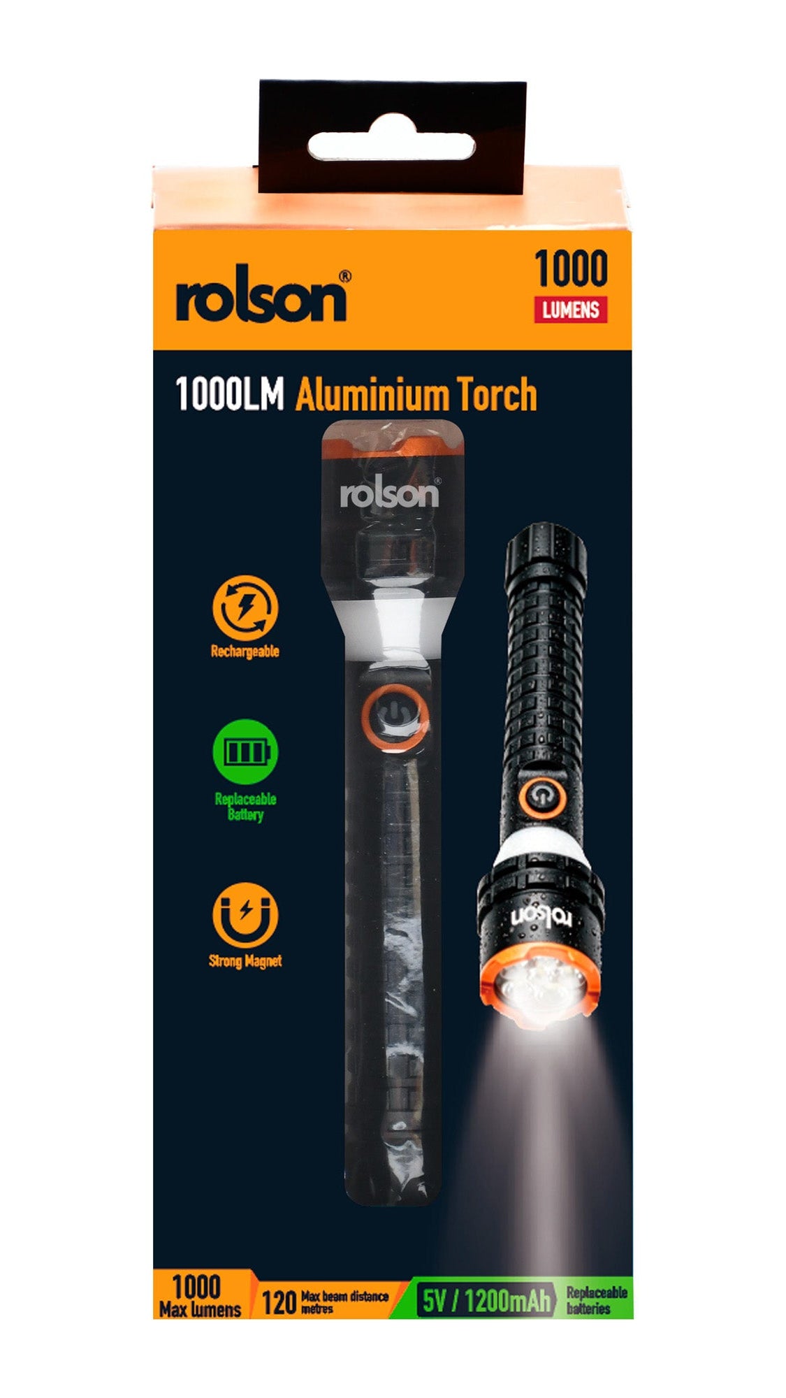 PRE-ORDER: 1000LM Aluminium Torch