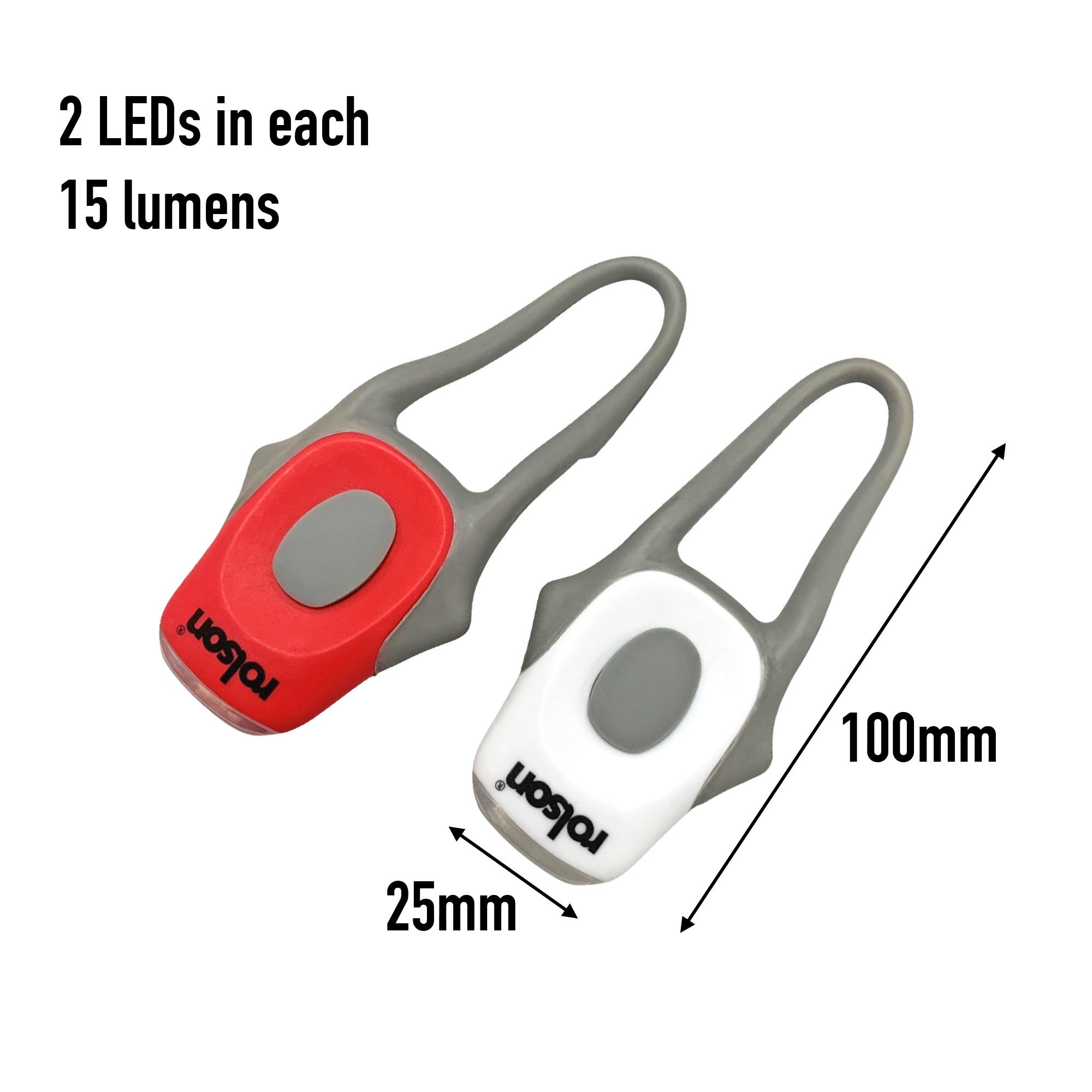 2 LED Bike Light Set