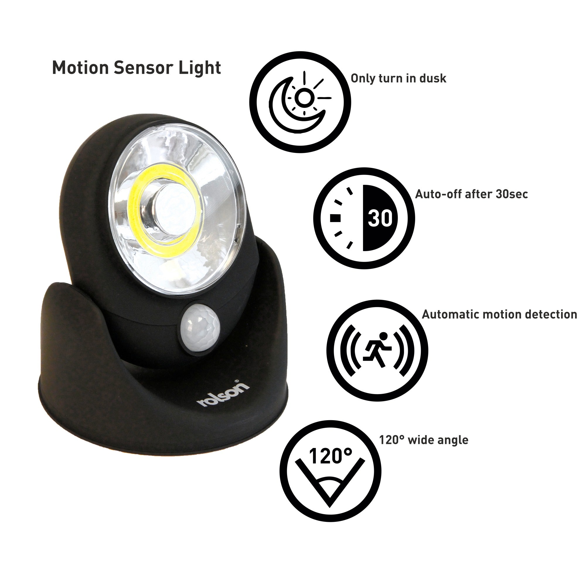 3W COB Motion Sensor Light