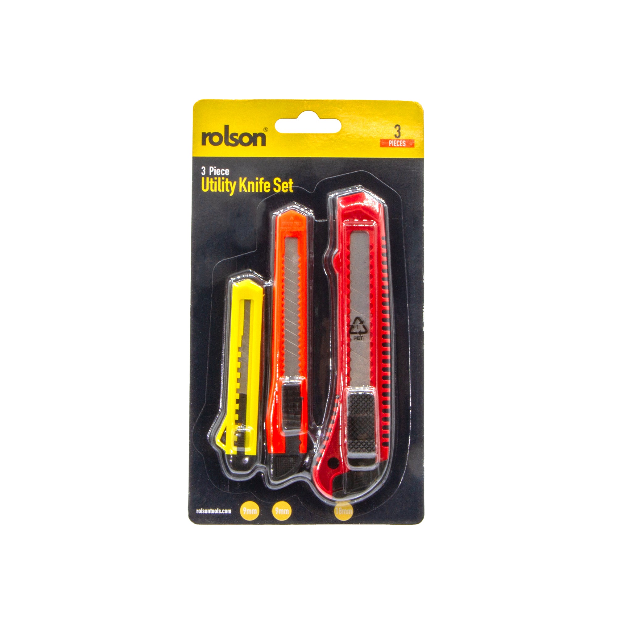 3 Piece Snap Off Knife Set