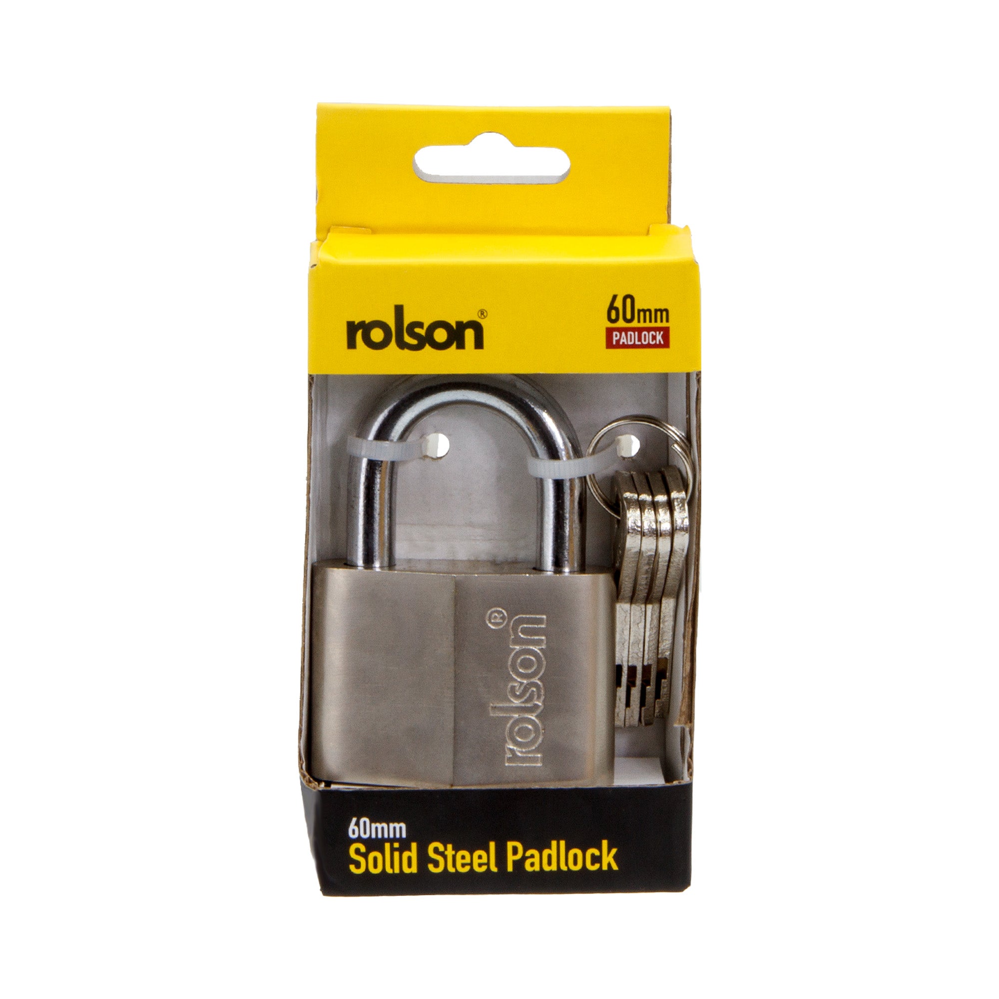 60mm Solid Steel Padlock