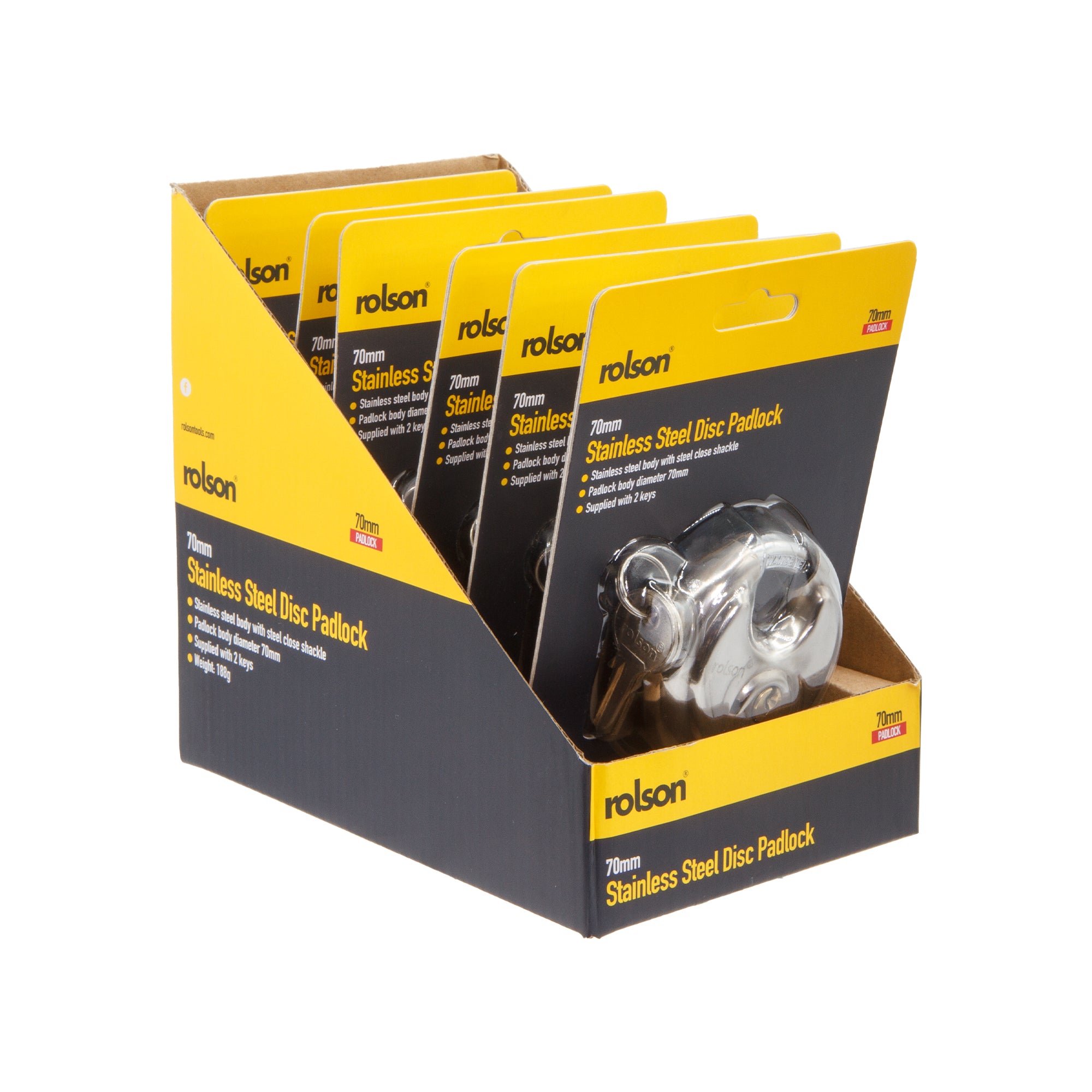 70mm Stainless Steel Disc Padlock