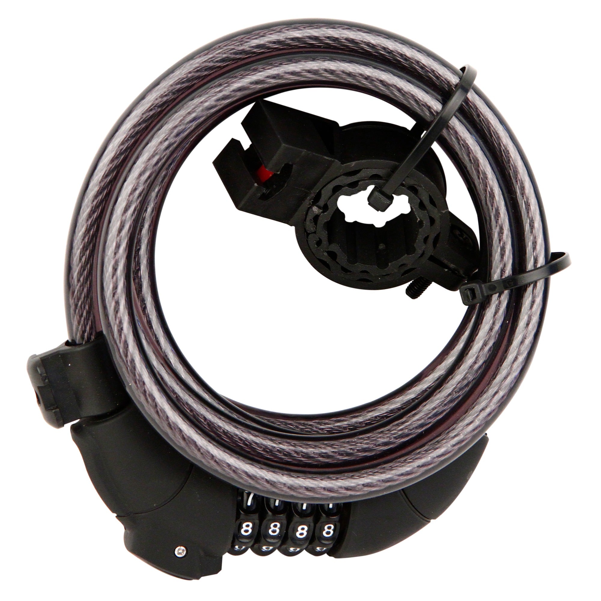 Combination Bike Lock with LED Light