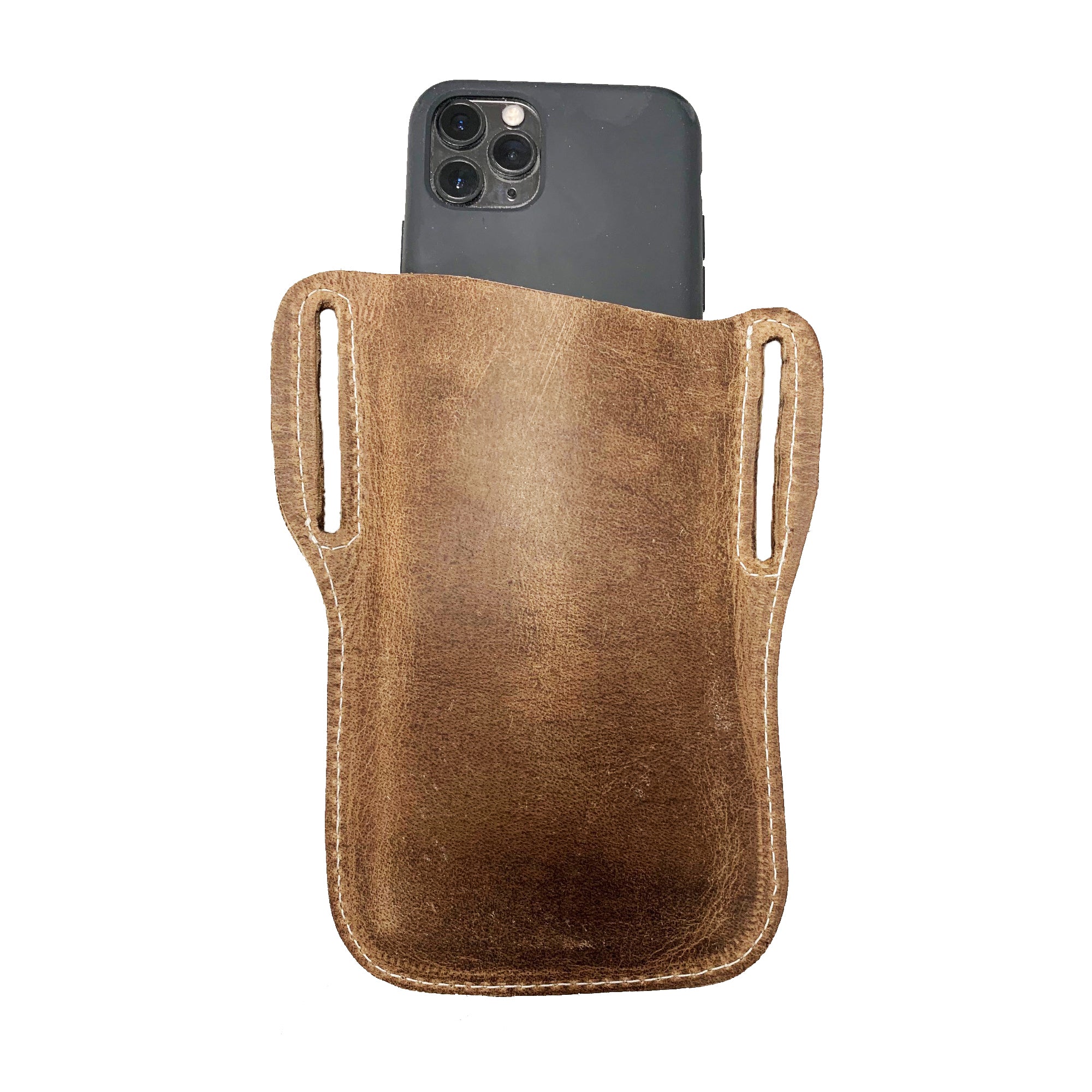 Leather Mobile Phone Holder with Belt Loop