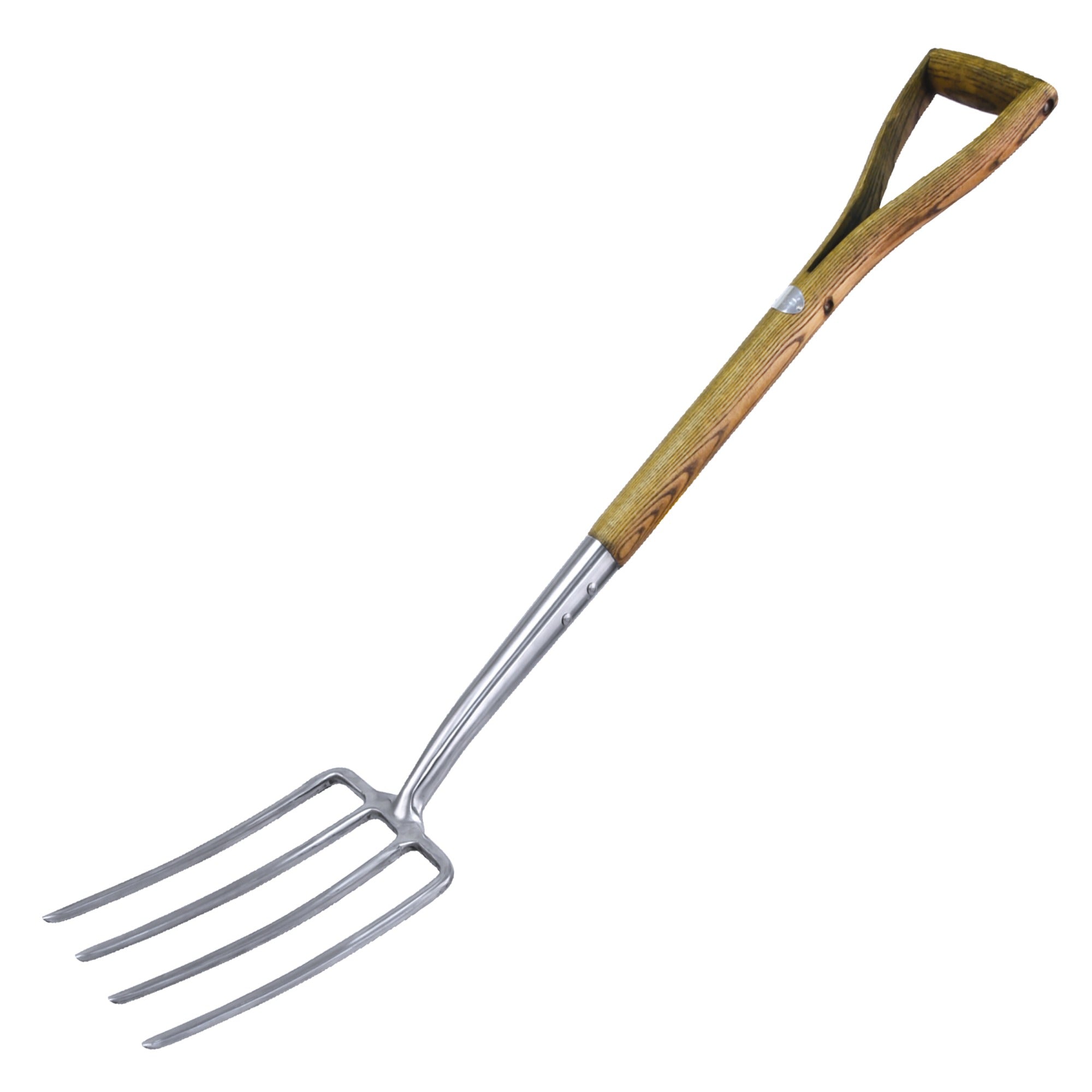 Stainless Steel Digging Fork with Ash Handle