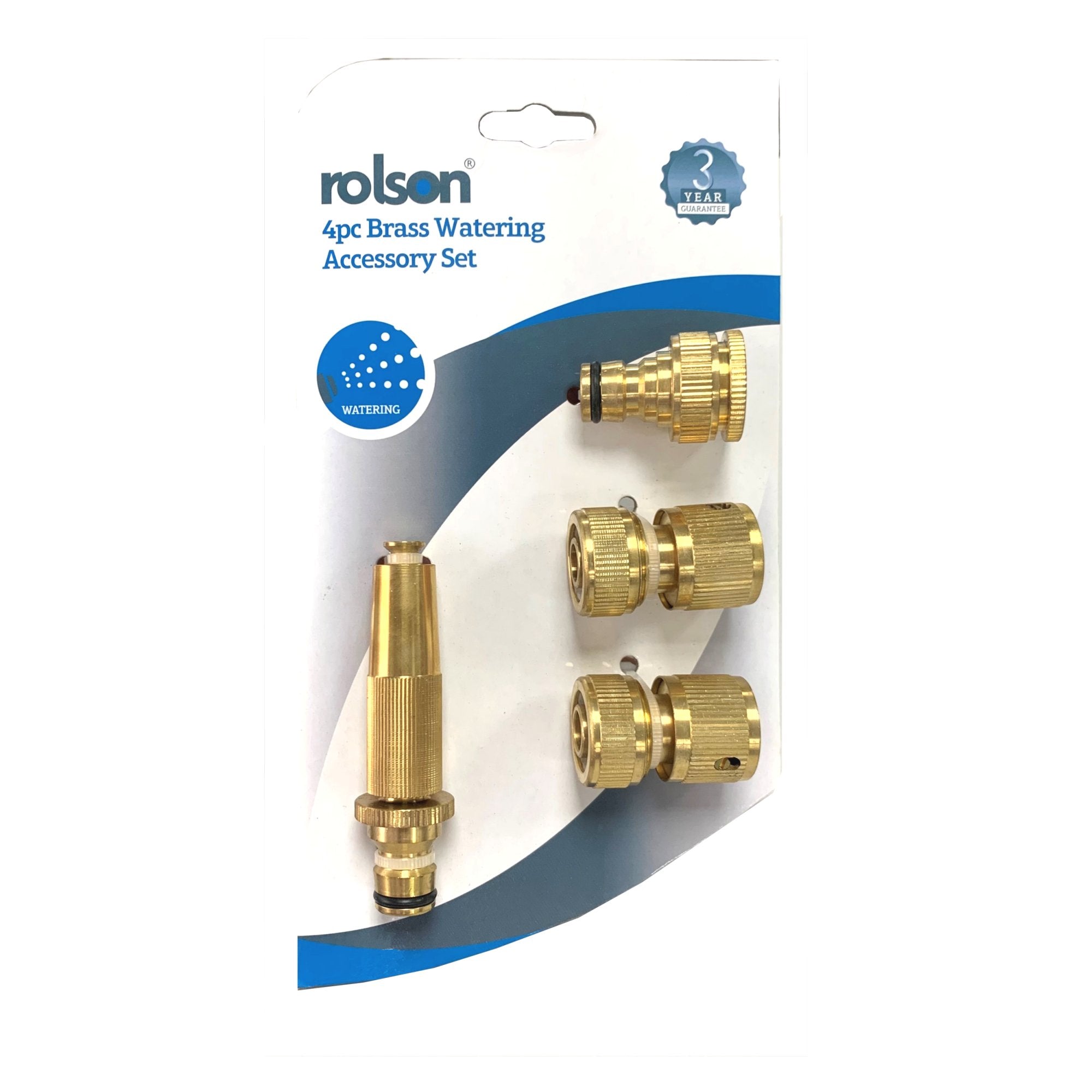 4 Piece Brass Watering Accessory Set