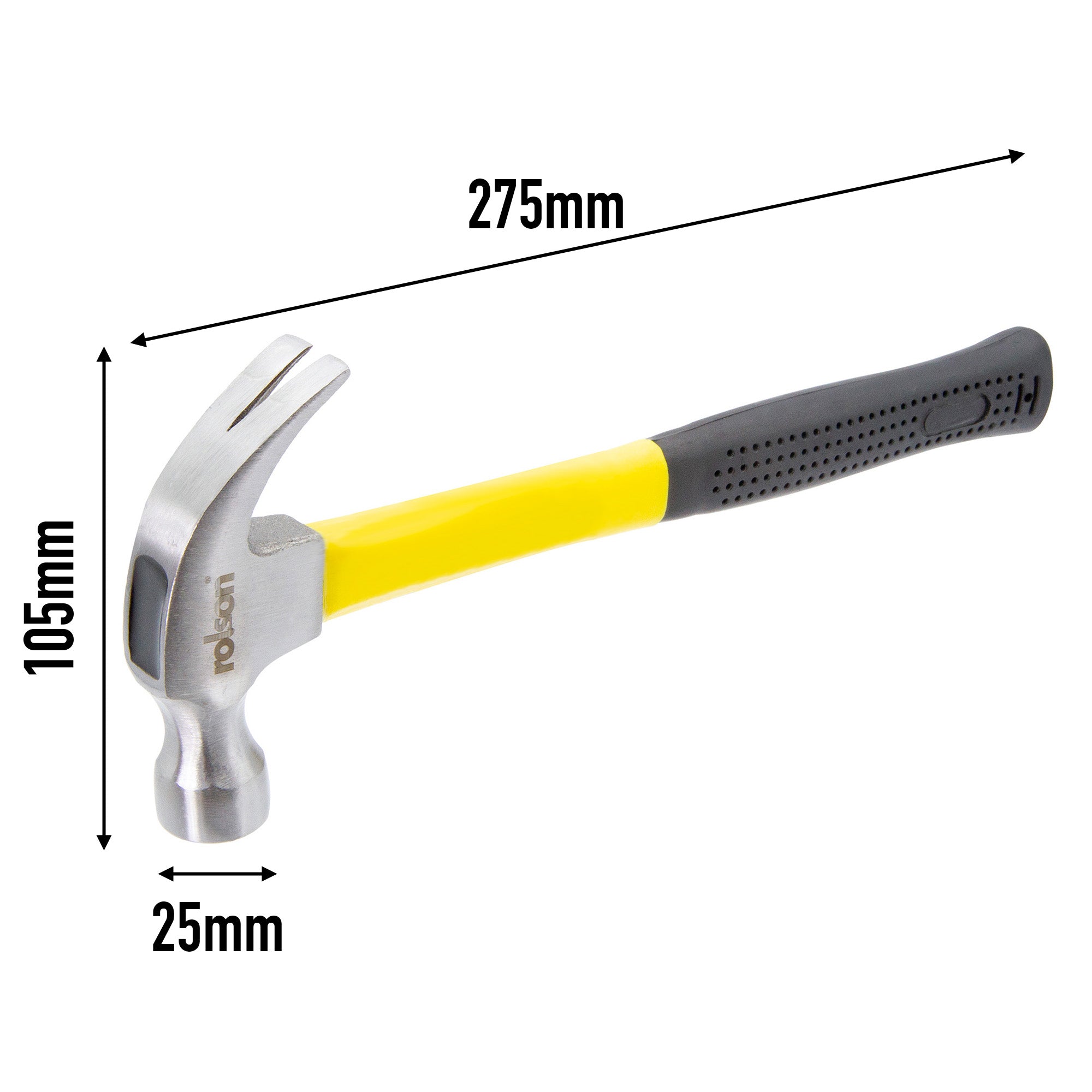 8oz Fibreglass Shaft Claw Hammer