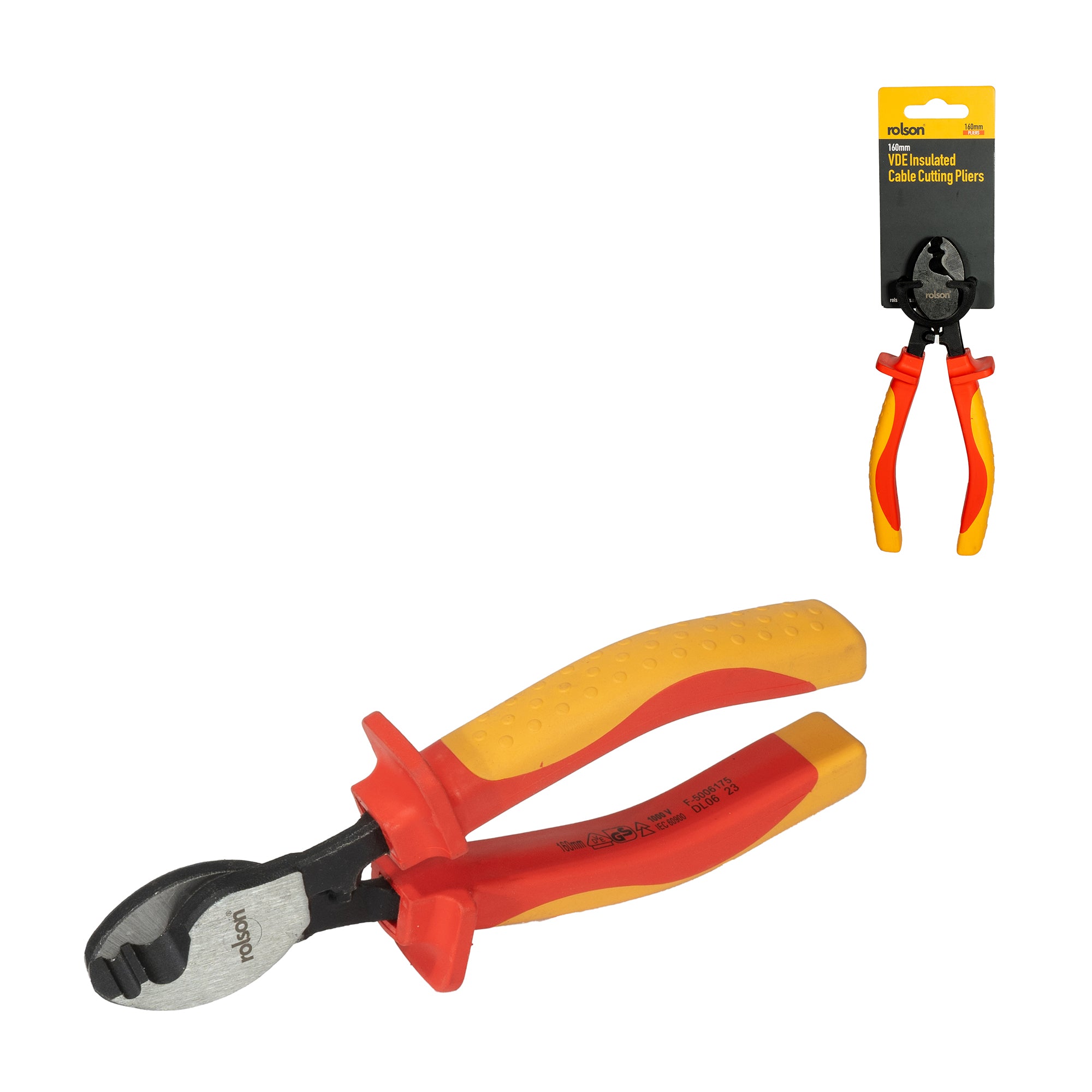 160mm VDE Insulated Cable Cutting Pliers