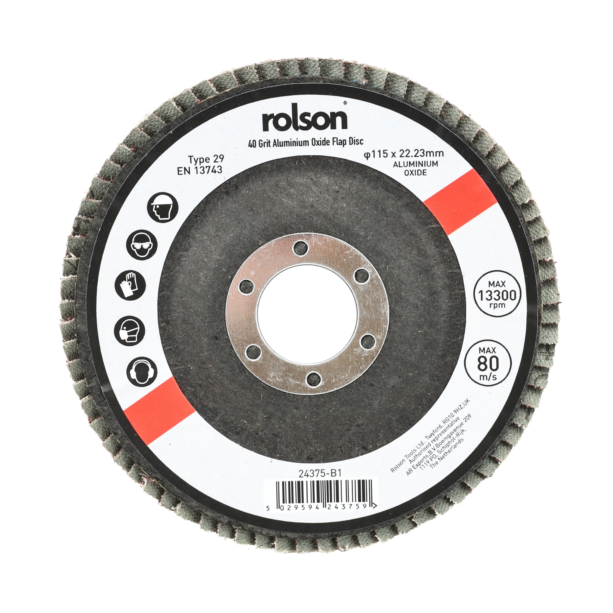 115mm 40 Grit Flap Disc
