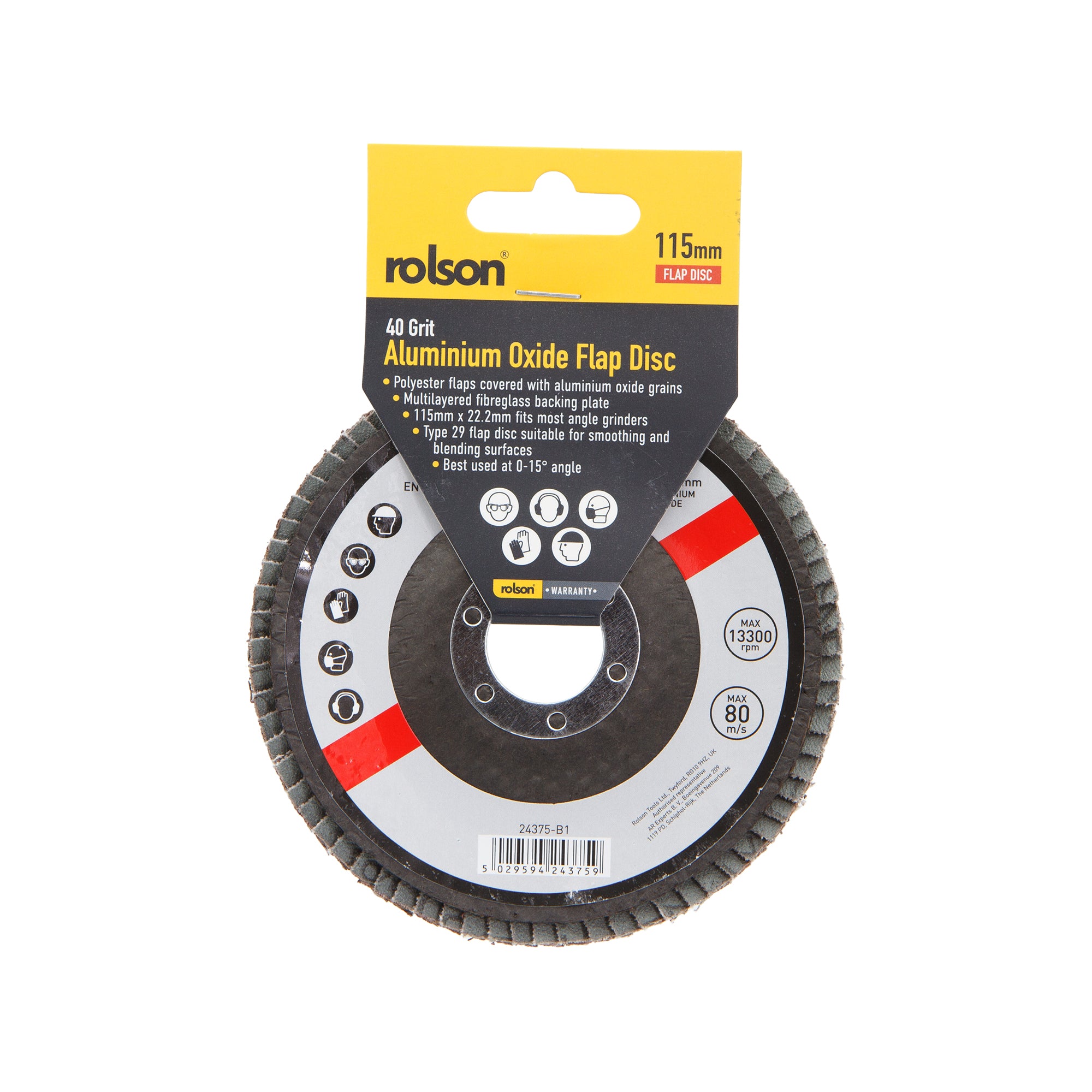 115mm 40 Grit Flap Disc