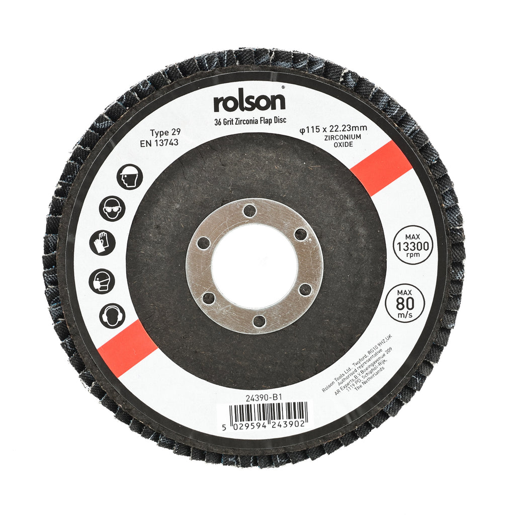 115mm 36 Grit Zirconia Flap Disc