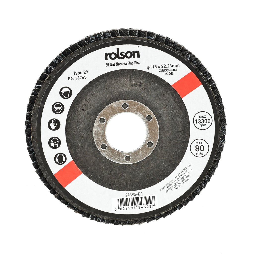 115mm 60 Grit Zirconia Flap Disc