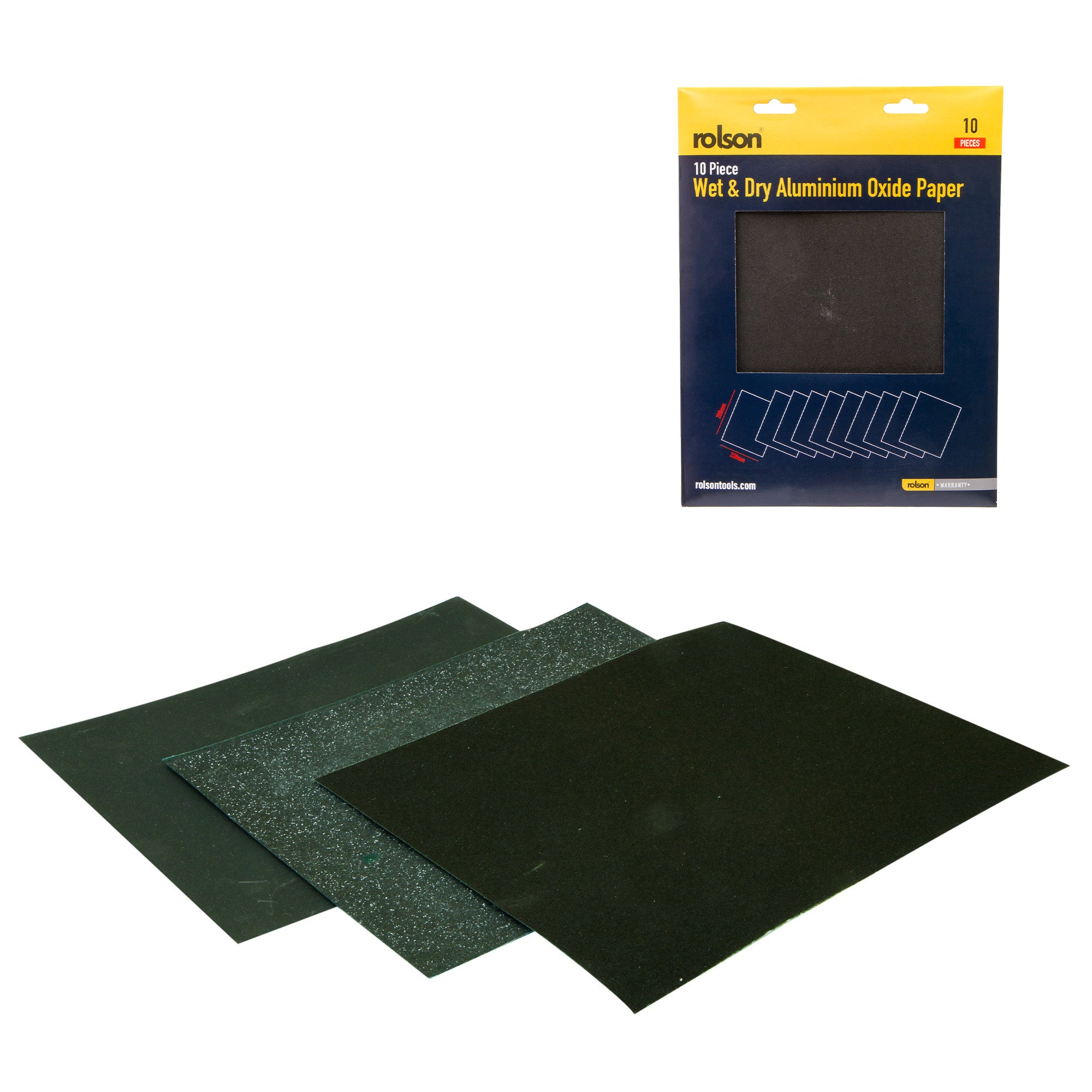 10 Piece 230 x 280mm Wet & Dry Sanding Sheets