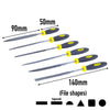 6 Piece 140mm Needle File Set