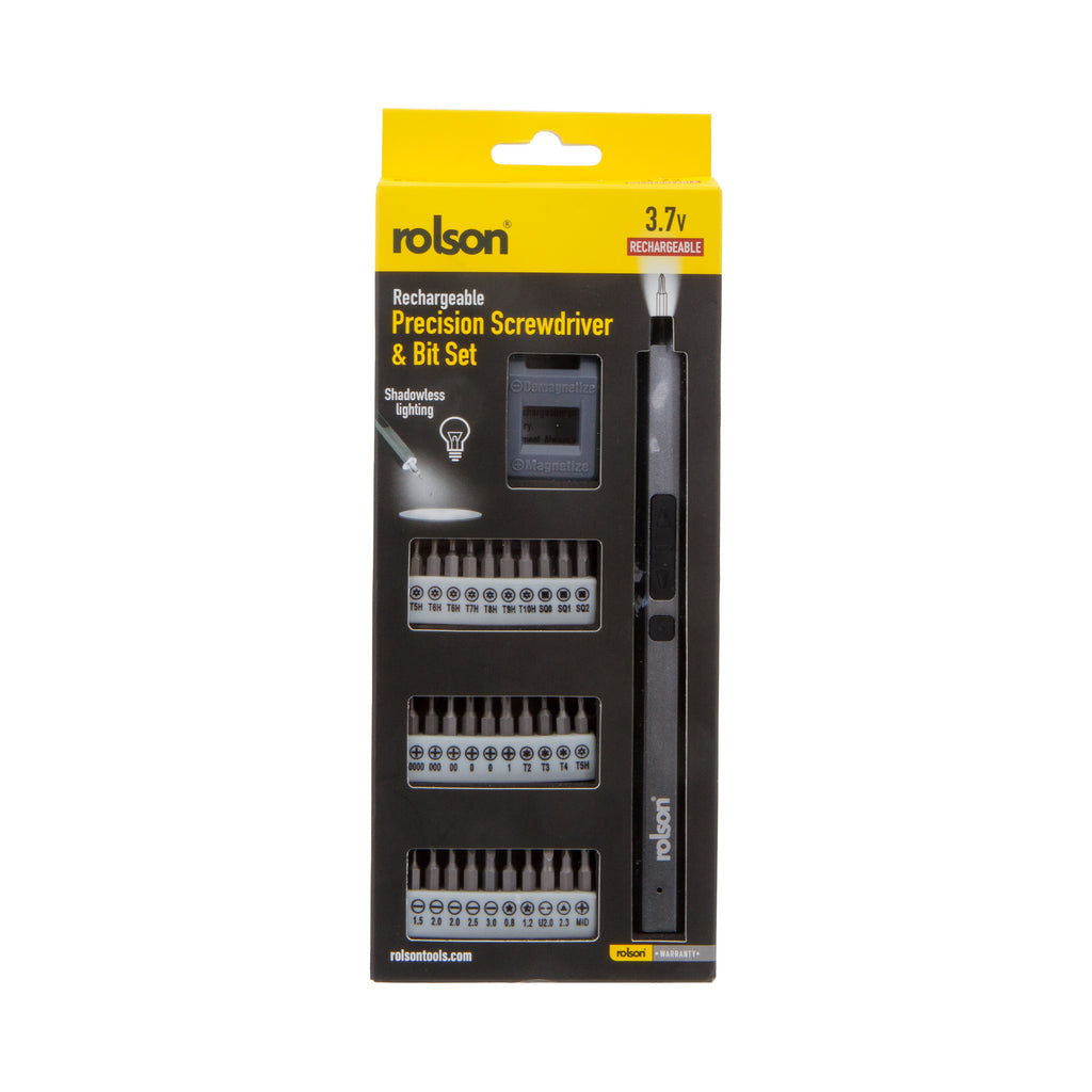 32 Piece Rechargeable Precision Screwdriver & Bit Set