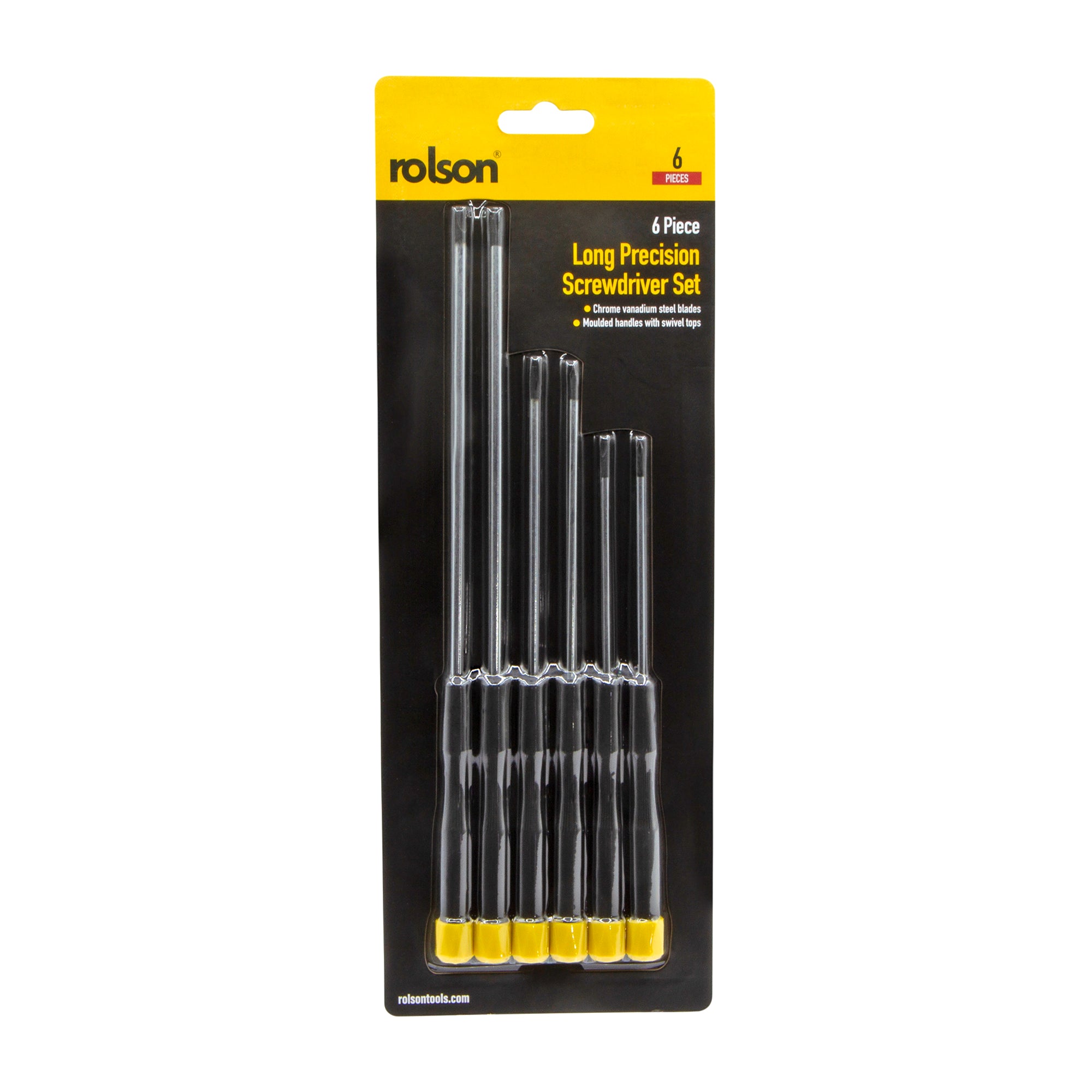 6 Piece Long Precision Screwdriver Set