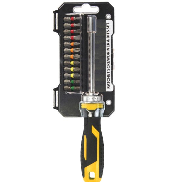 Ratchet Screwdriver & Bit Set