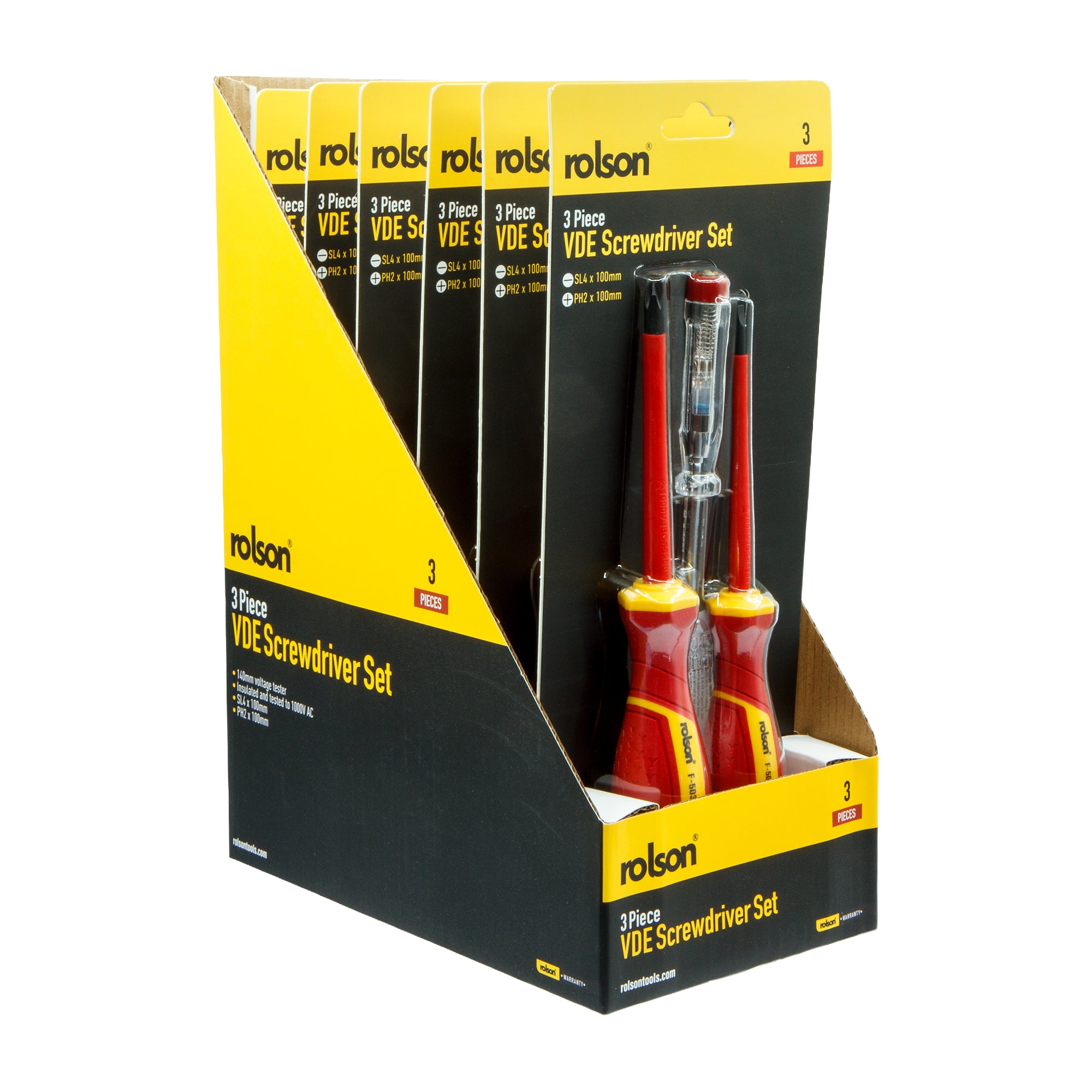 3 Piece VDE Screwdriver Set