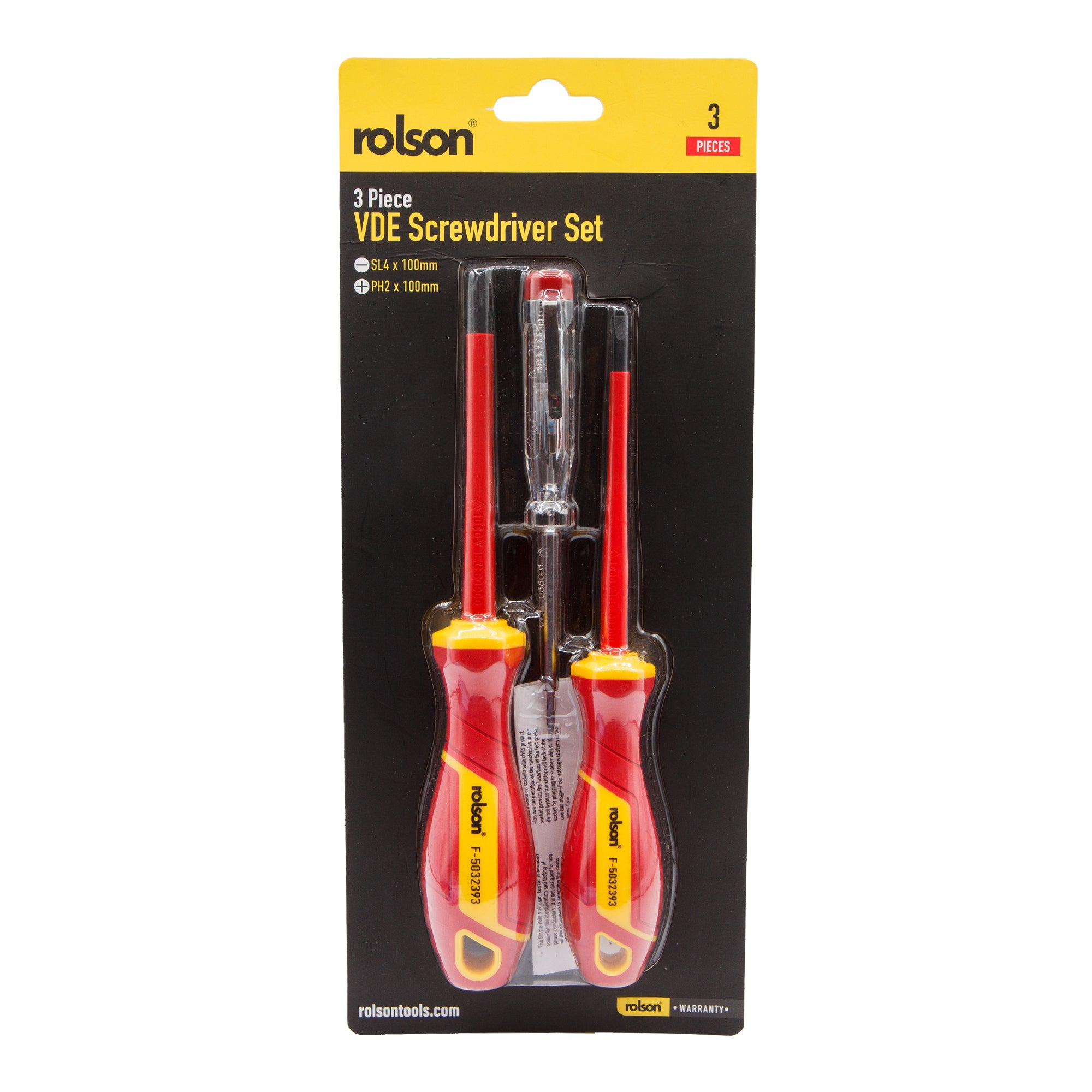 3 Piece VDE Screwdriver Set