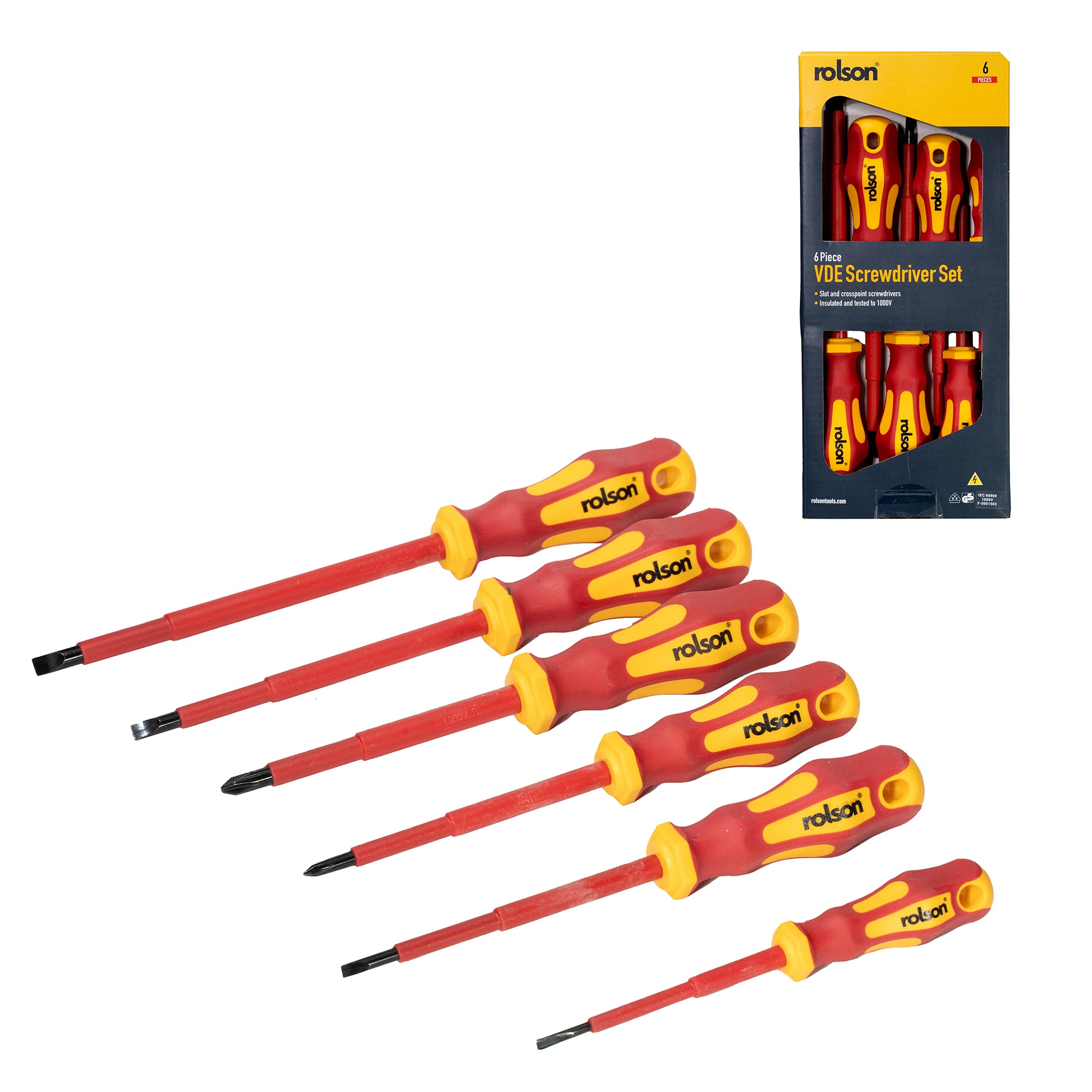 6 Piece VDE Screwdriver Set