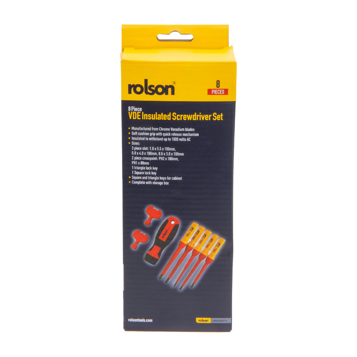 8 Piece VDE Interchangeable Screwdriver Set