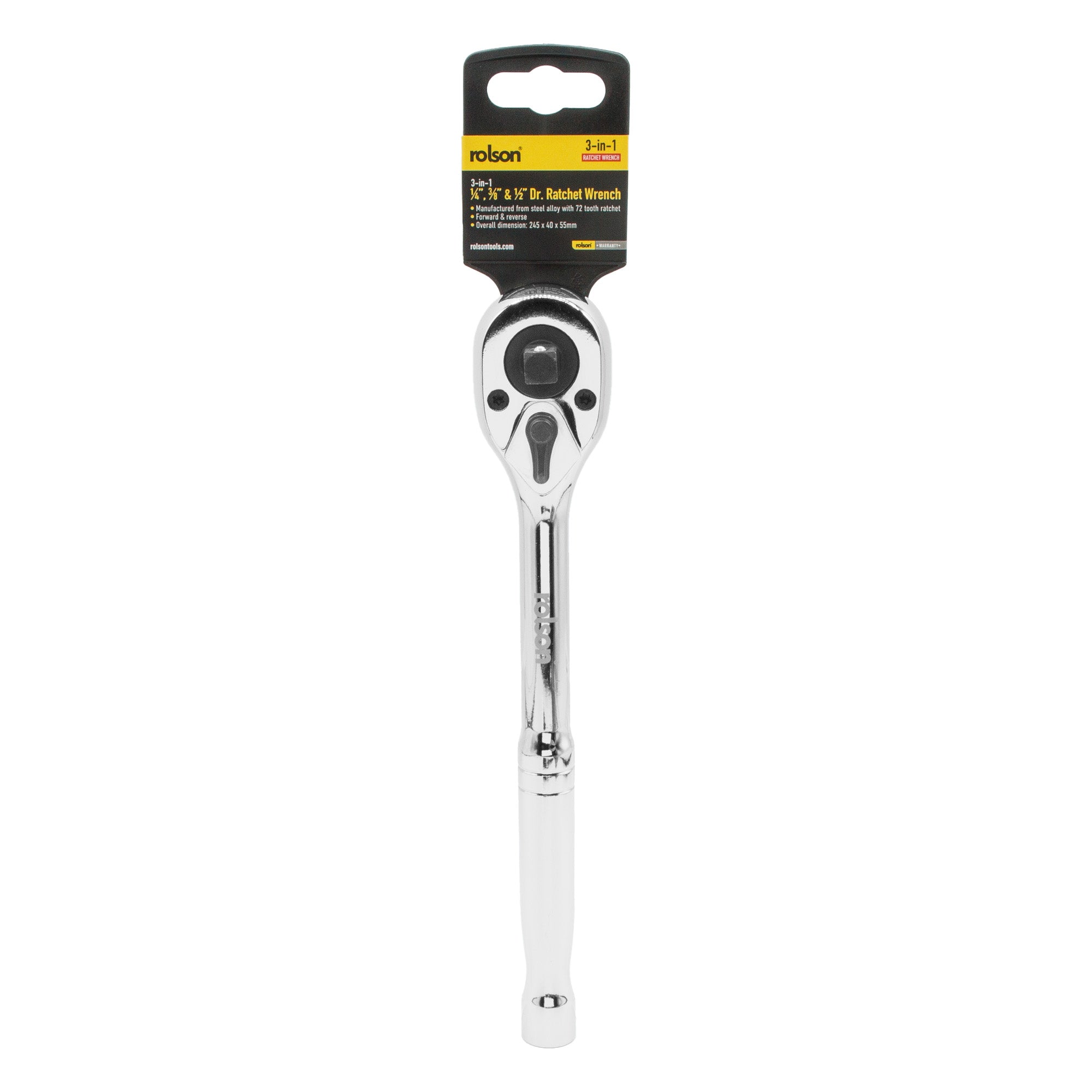3-in-1 ¼", ⅜" & ½" Dr. Ratchet Wrench