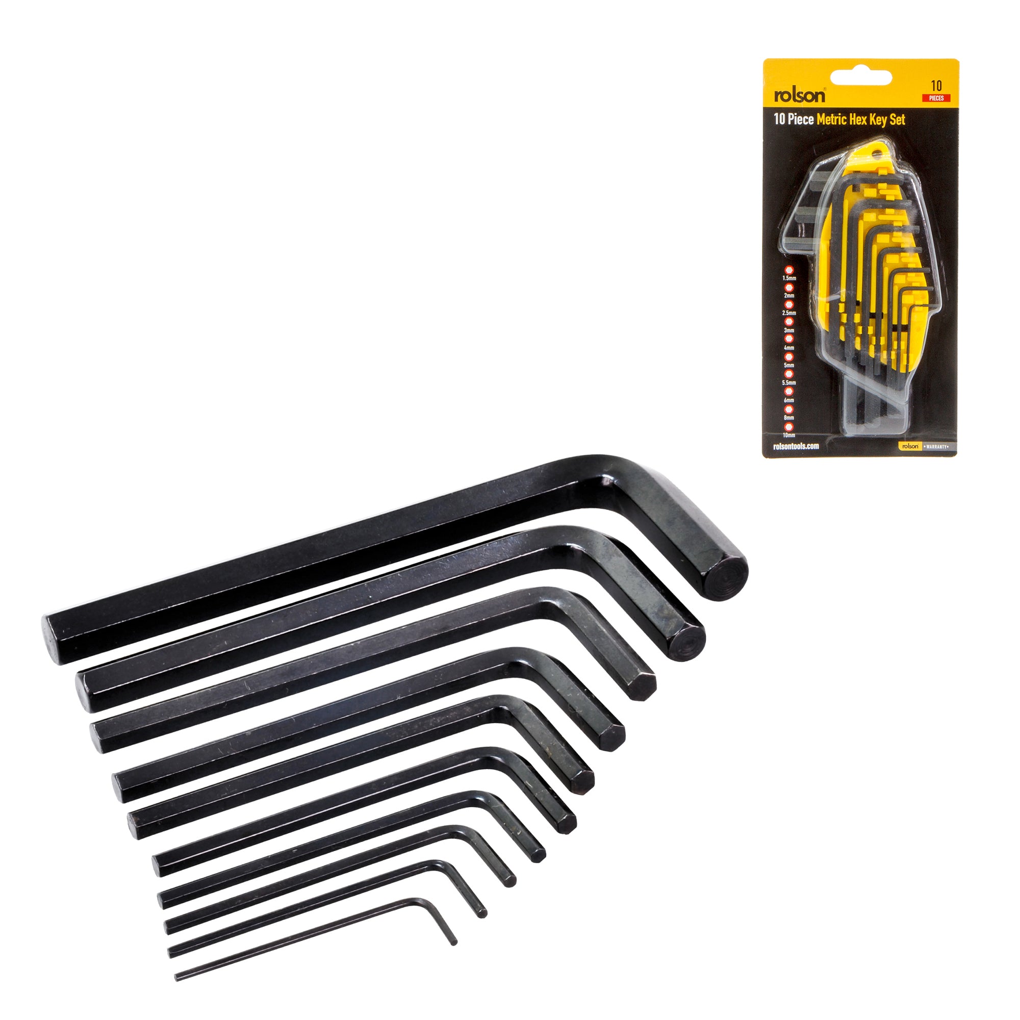 10 Piece Metric Hex Key Set