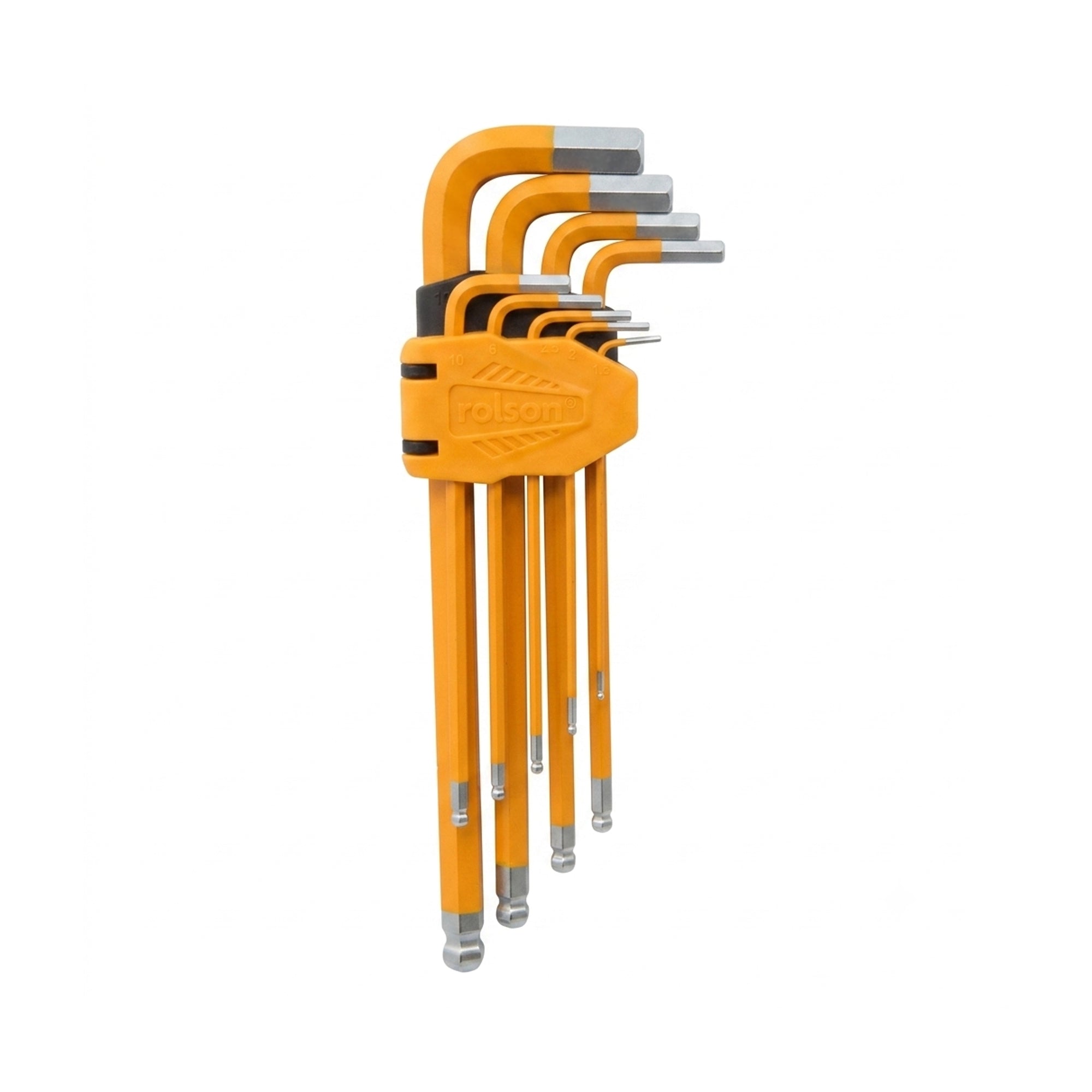 9 Piece 220mm Extra Long Metric Ball-Ended Hex Key Set