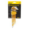 9 Piece 220mm Extra Long Metric Ball-Ended Hex Key Set