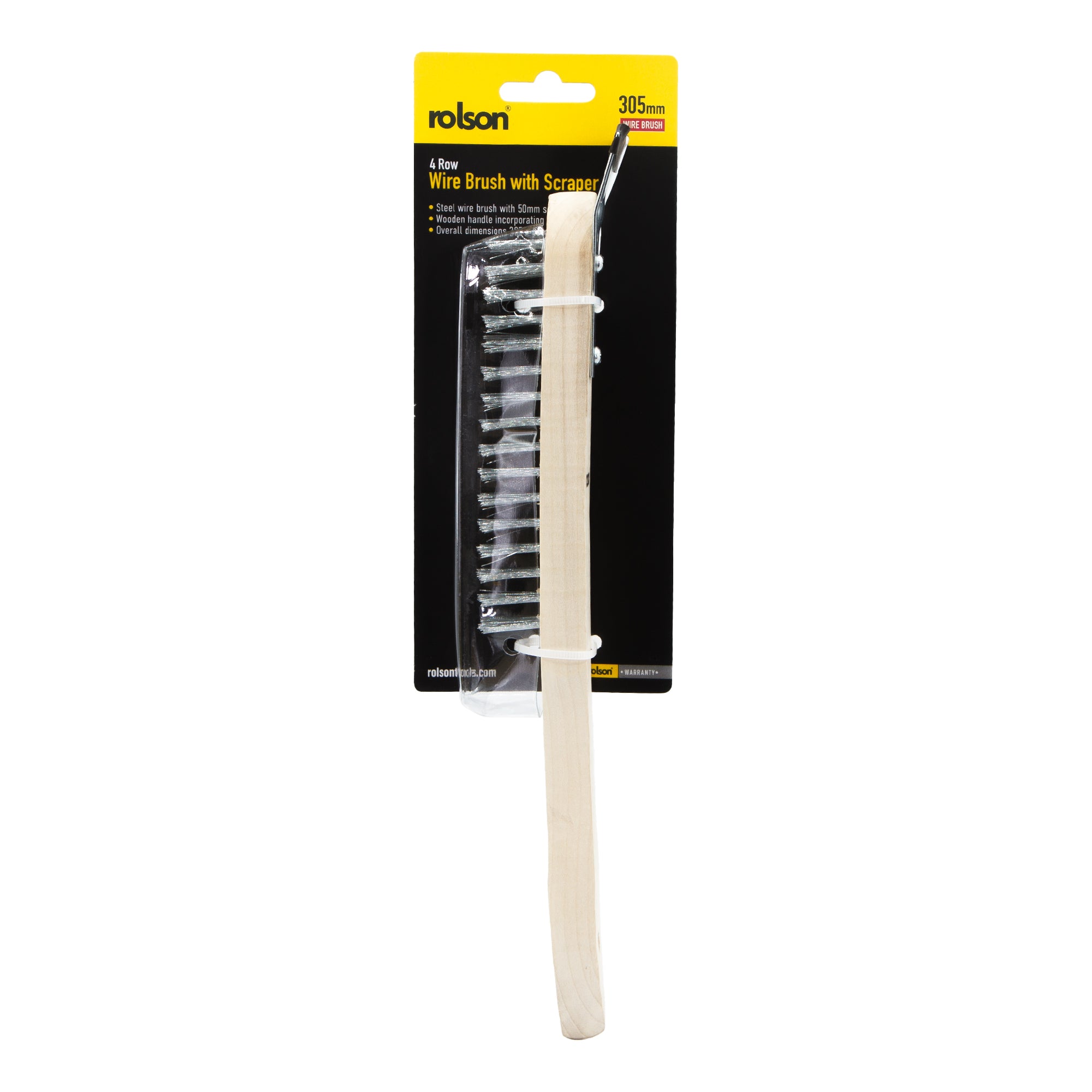 Four Row Wire Brush with Scraper