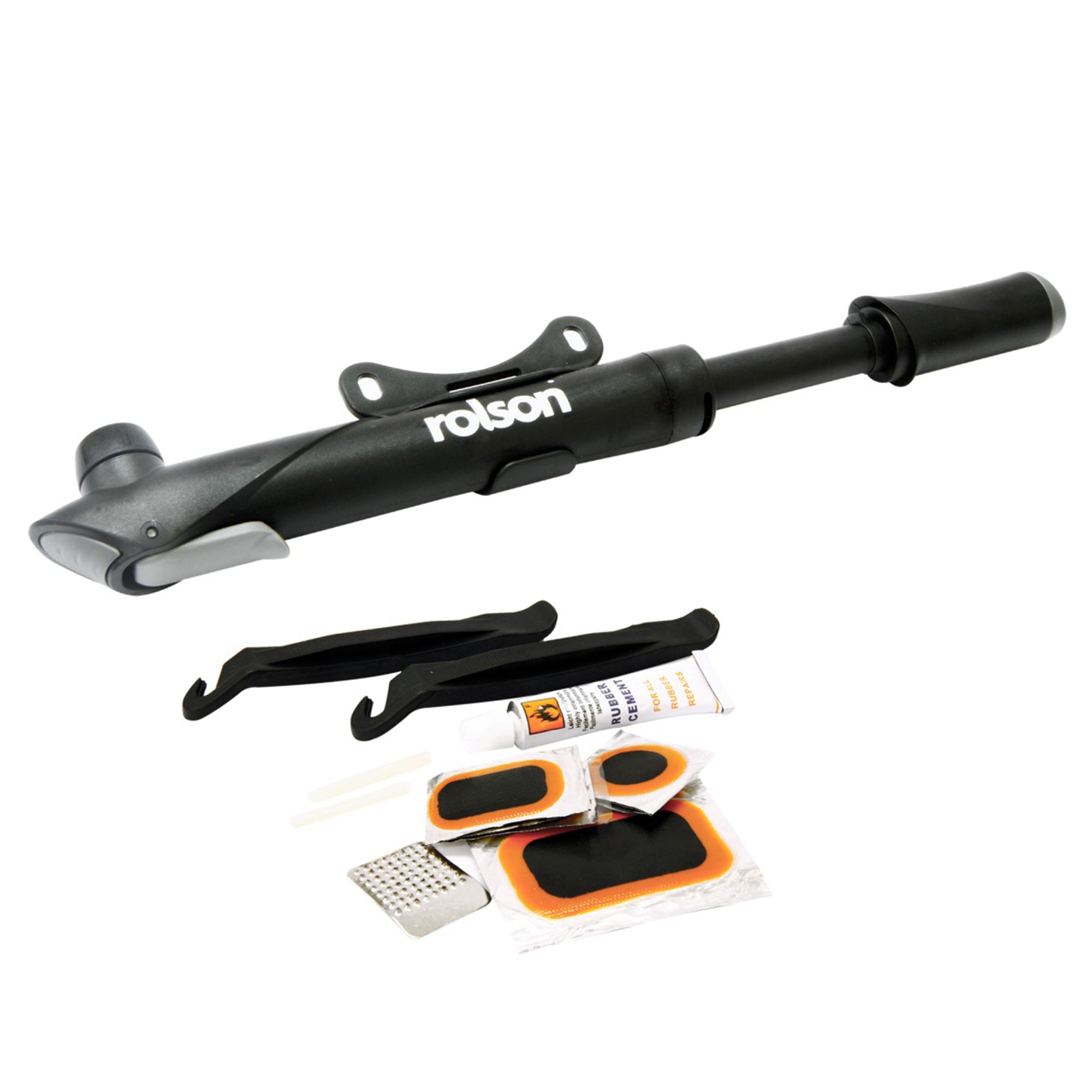 2 Piece Bicycle Pump & Repair Kit