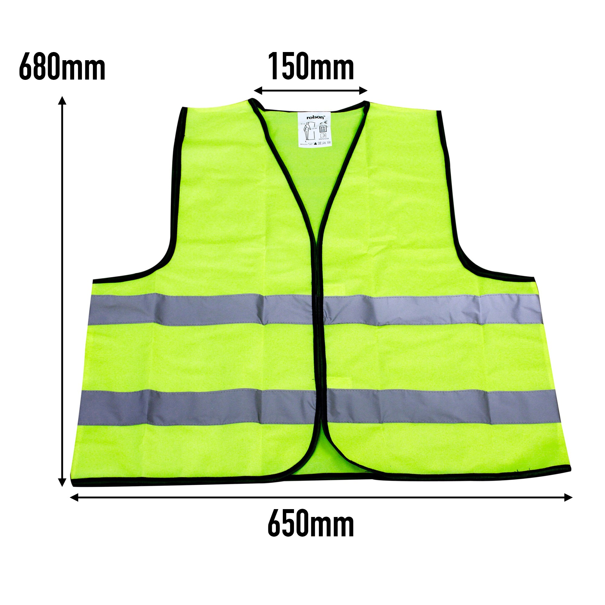 Hi-Visibility Safety Vest - Large