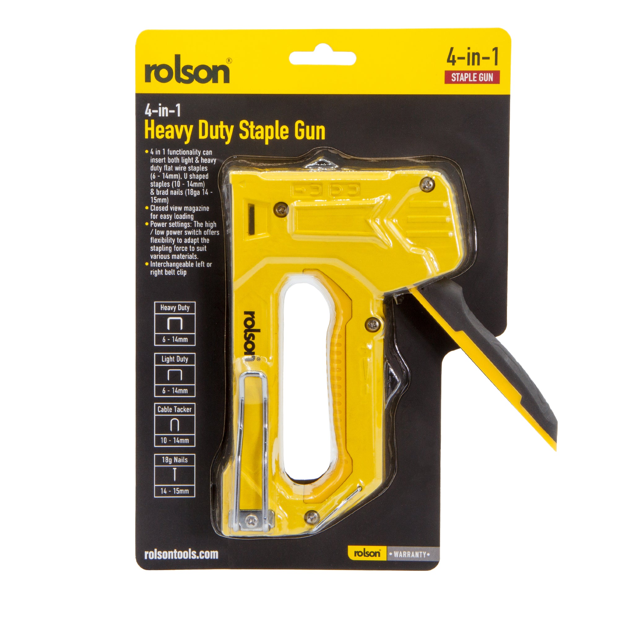 4-in-1 Heavy Duty Staple Gun with 200 piece Staples