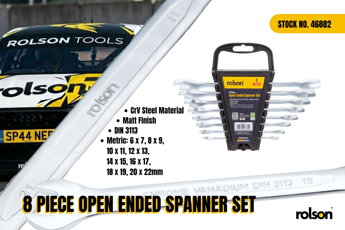 8 Piece Open Ended Spanner Set