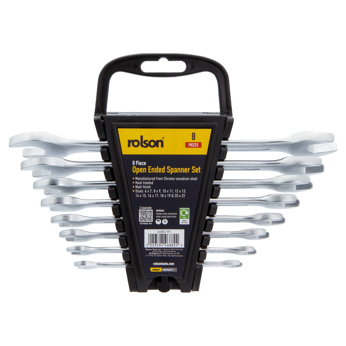 8 Piece Open Ended Spanner Set
