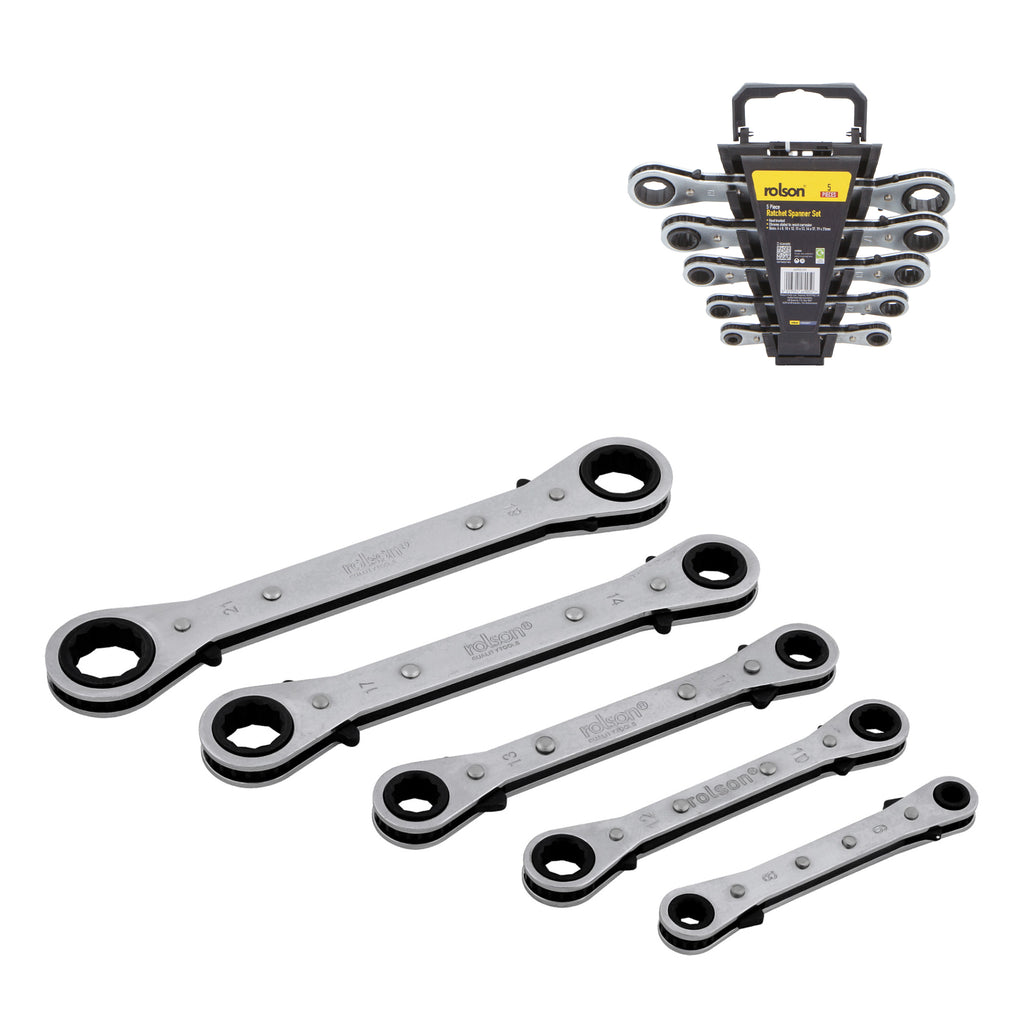 5 Piece Ratchet Ring Spanner