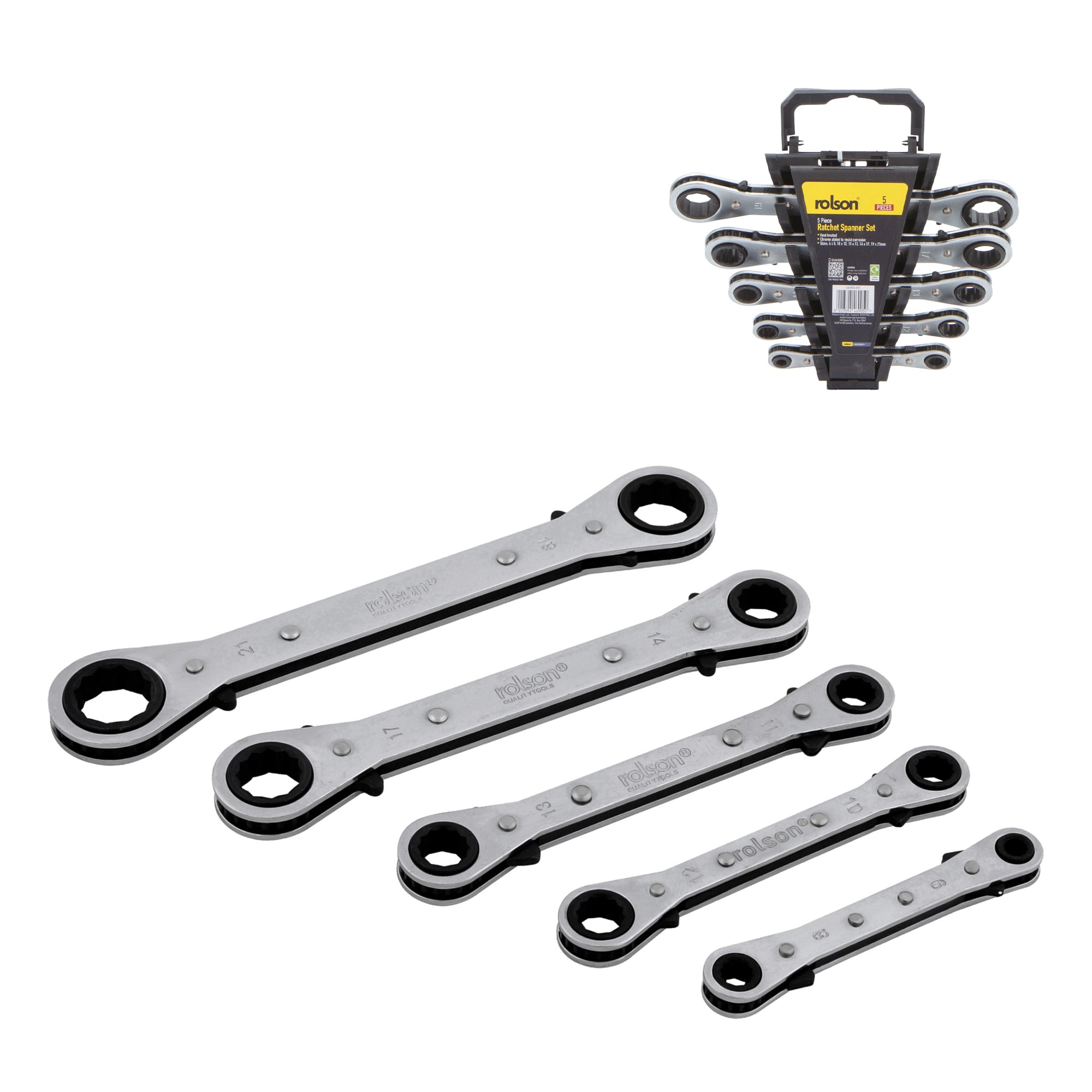 5 Piece Ratchet Ring Spanner