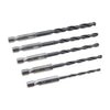5 Piece HSS ¼" Hex Shank Twist Drill Bit Set - (48322)