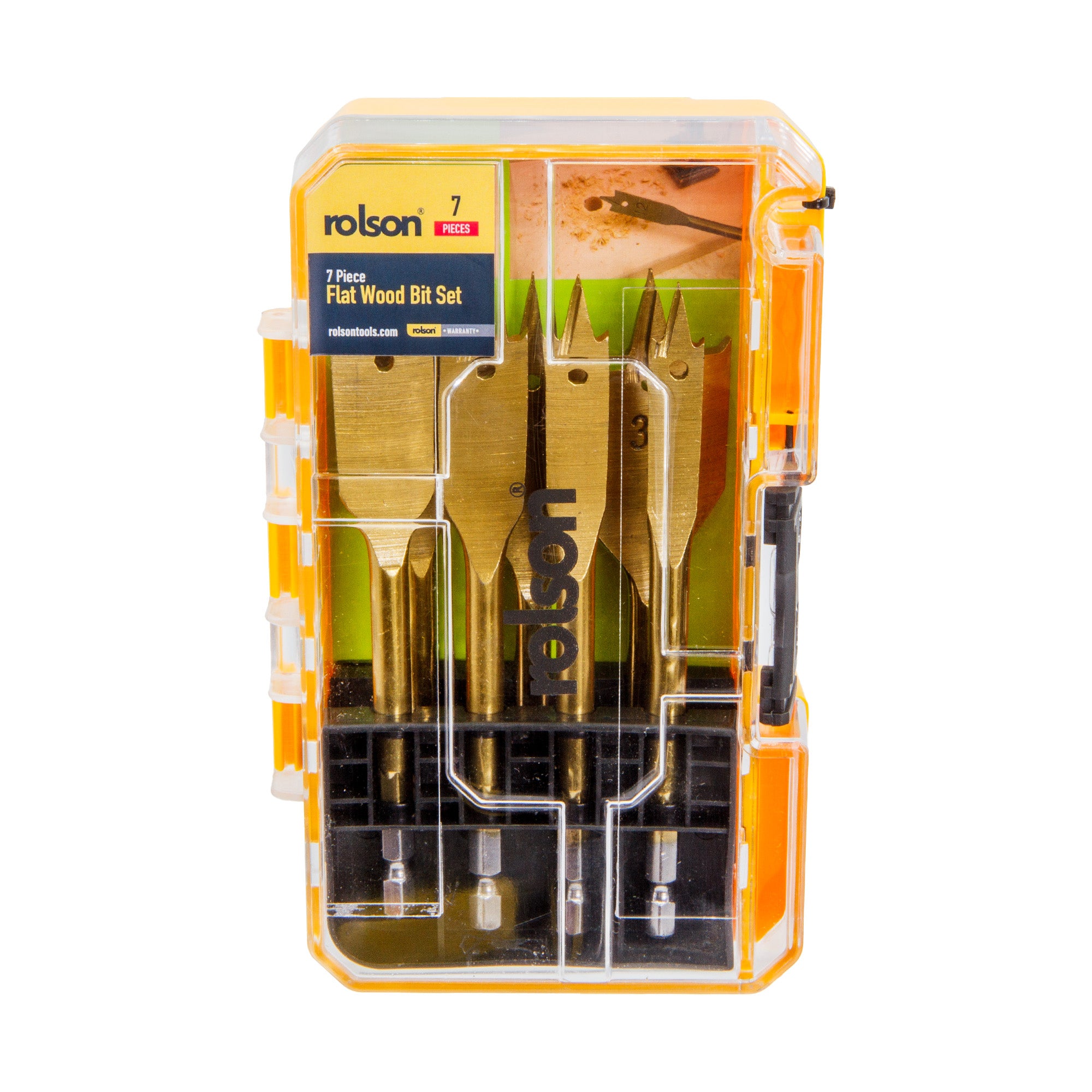 7 Piece Flat Wood Bit Set