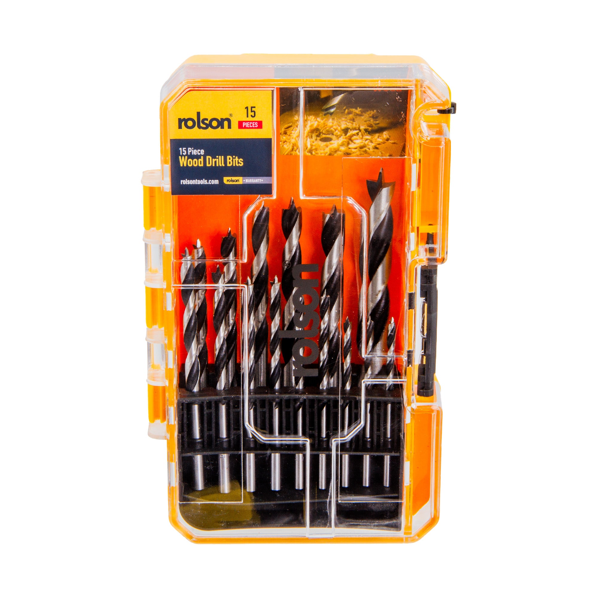 15 Piece Wood Drill Bit Set