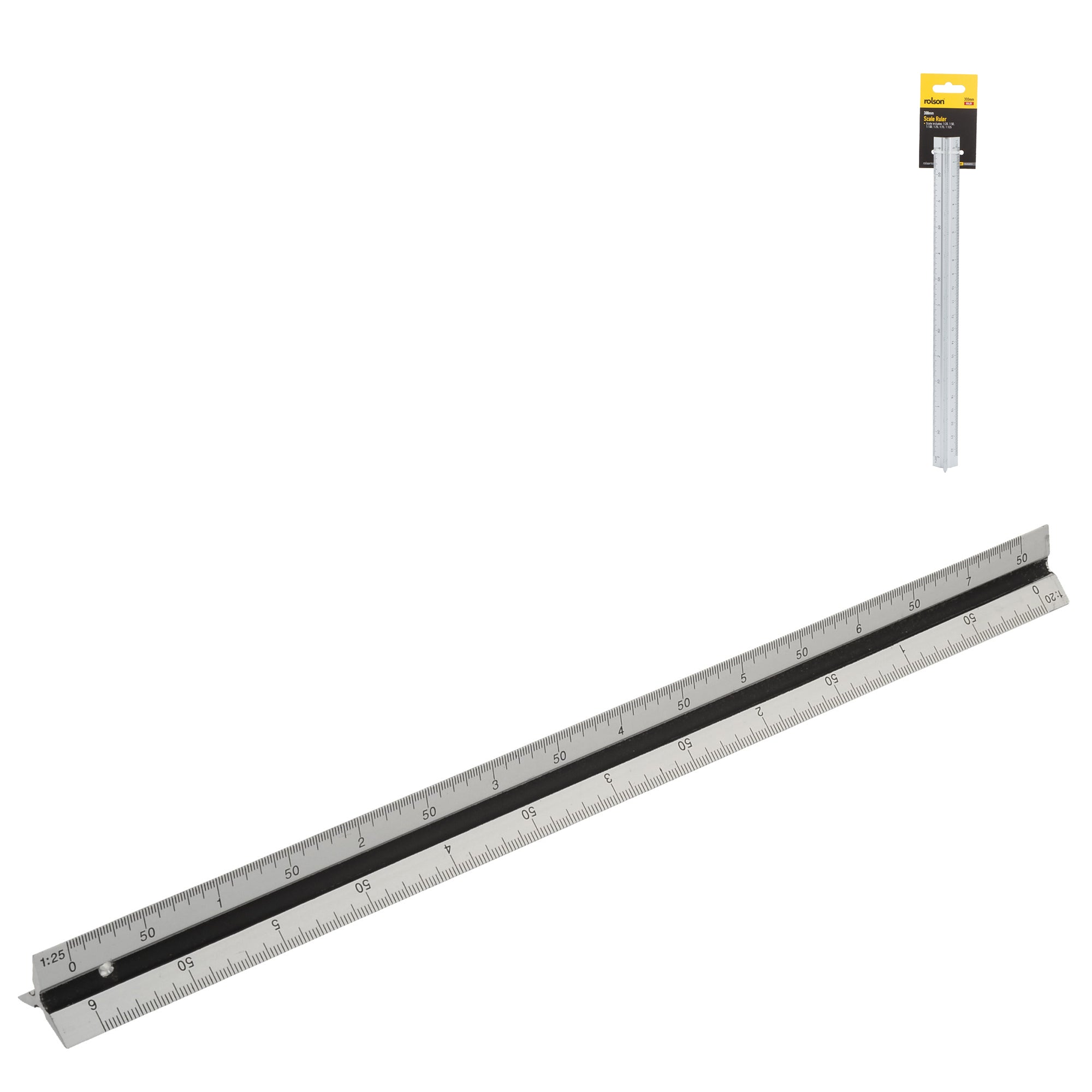 300mm Triangle Scale Aluminium Ruler