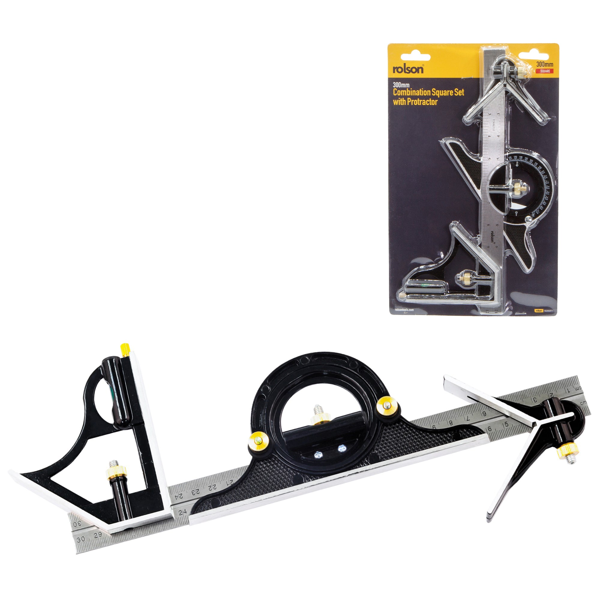 300mm Combination Square Set With Protractor