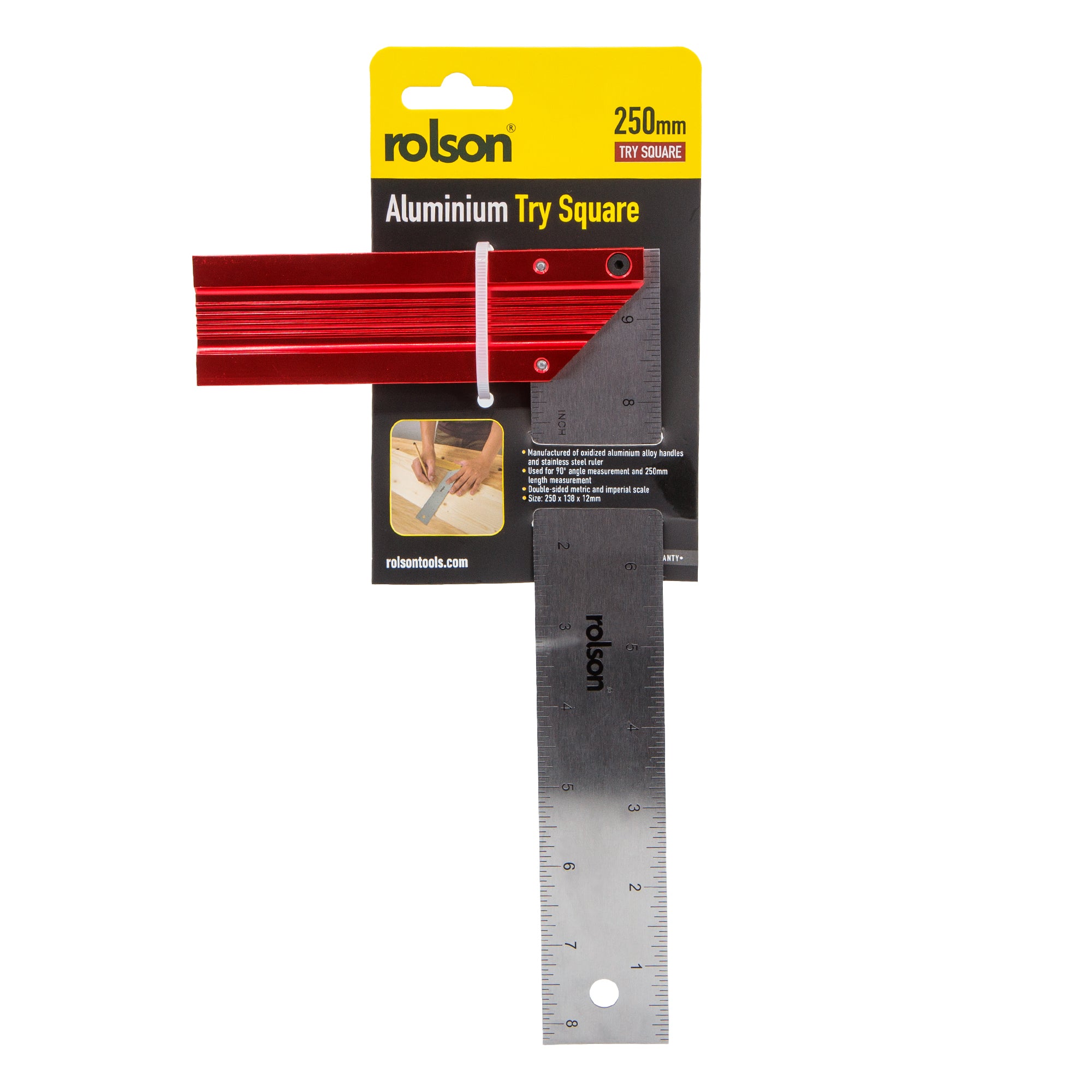 250mm Aluminium Try Square