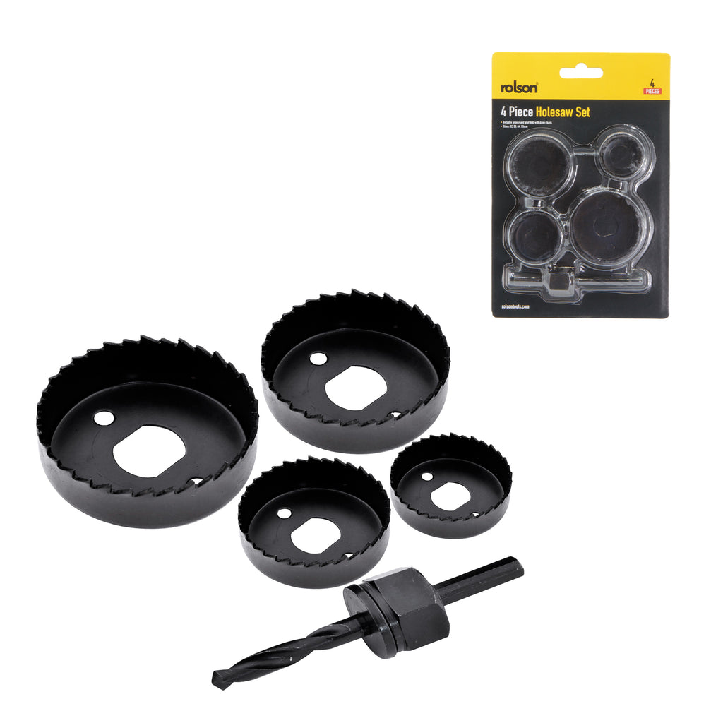 4 Piece Contractor Hole Saw Set