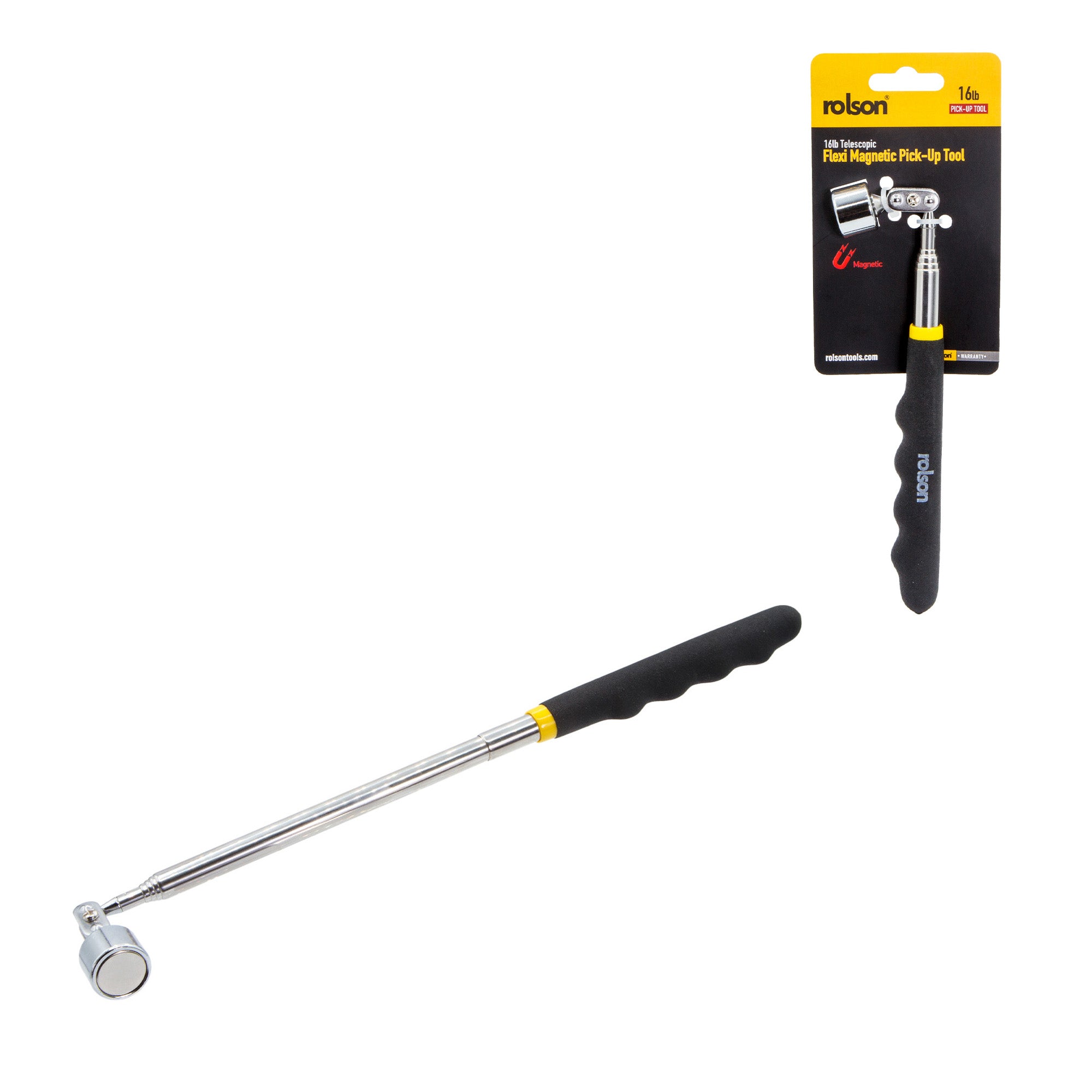 16lb Telescopic Flexi-Head Magnetic Pick-Up Tool