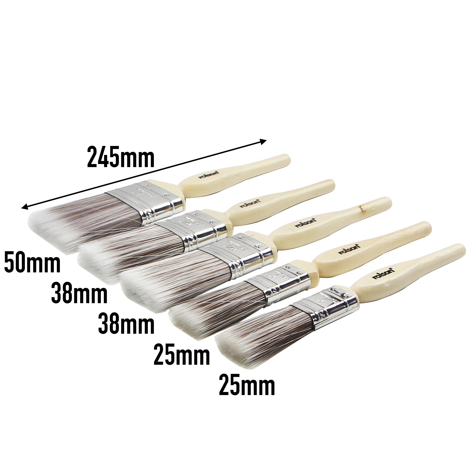 5 Piece Paint Brush Set
