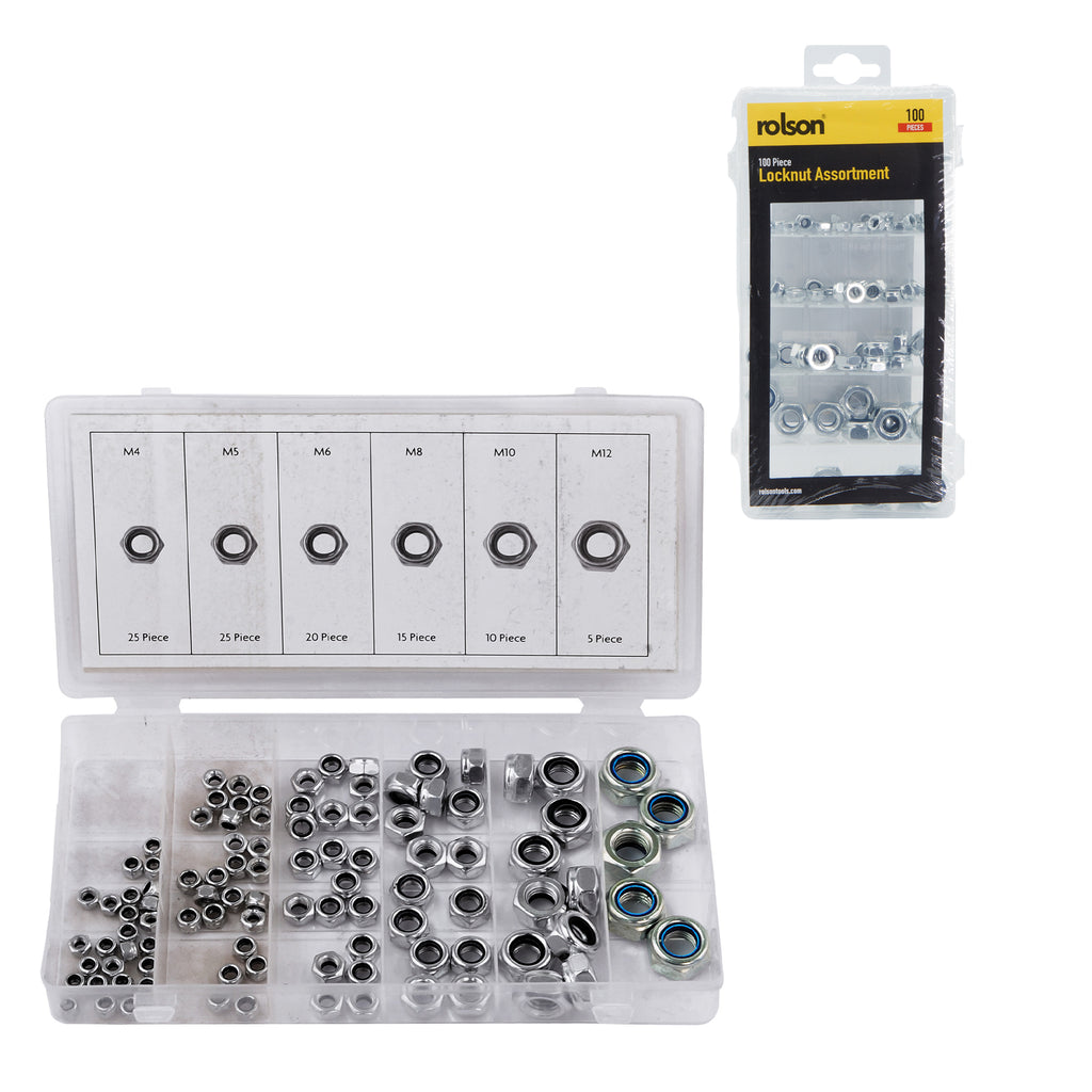 100 Piece Locknut Assortment