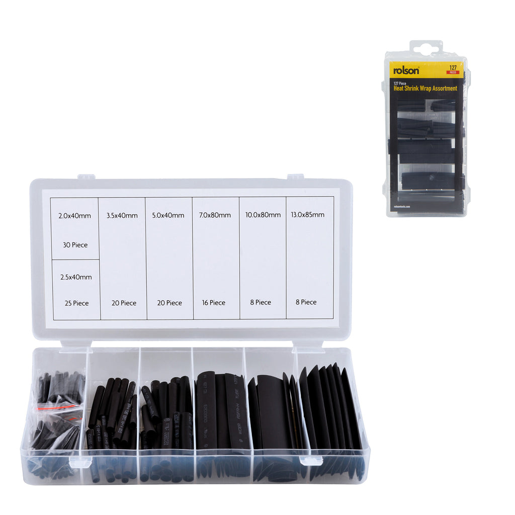 127 Piece Heat Shrink Wrap Asst.