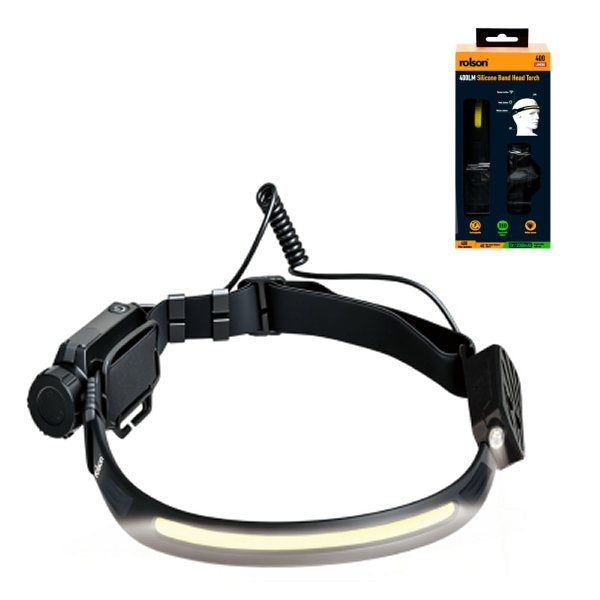 PRE-ORDER: 400LM Silicone Band Head Torch
